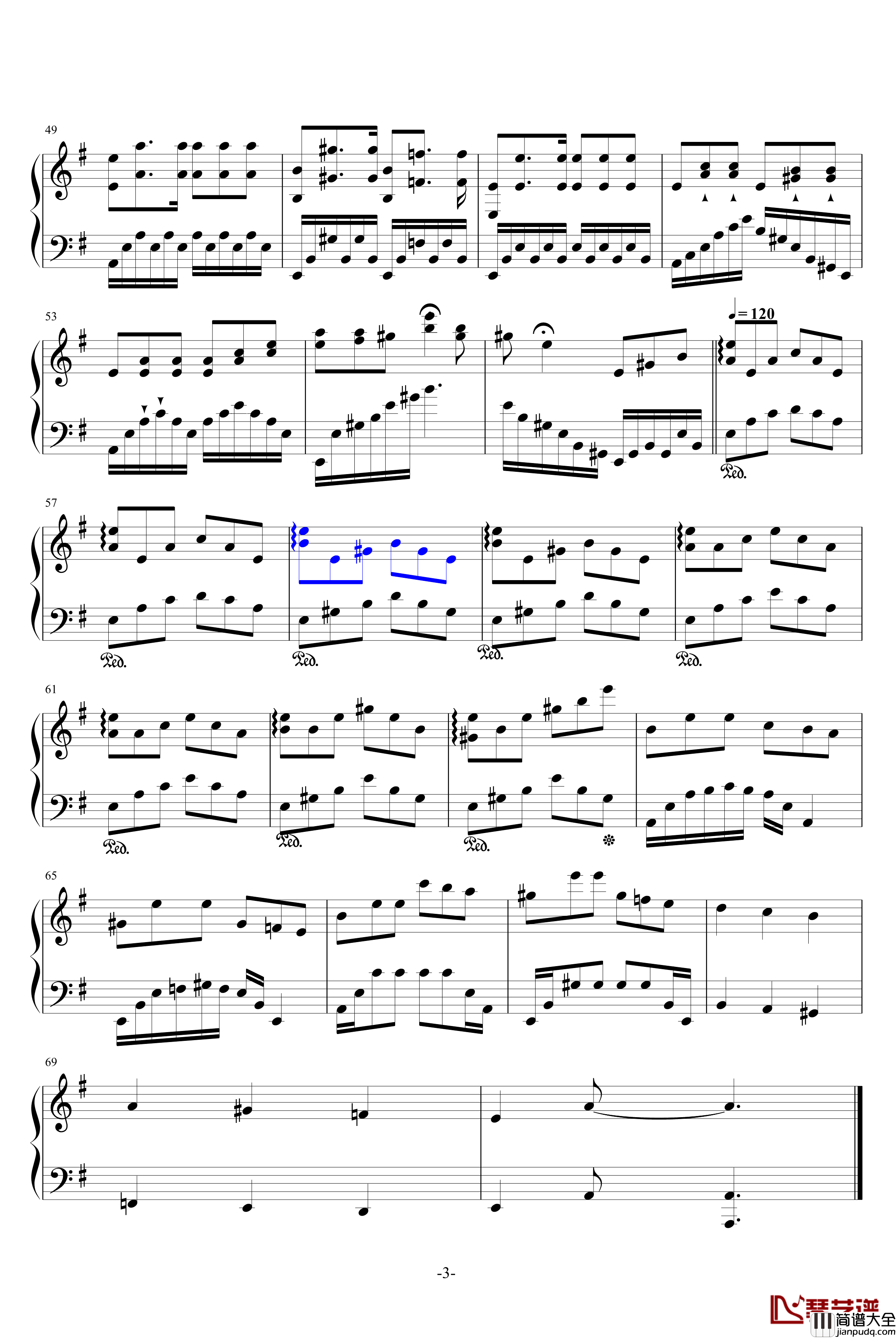 雨夜随笔钢琴谱_AlexLiu