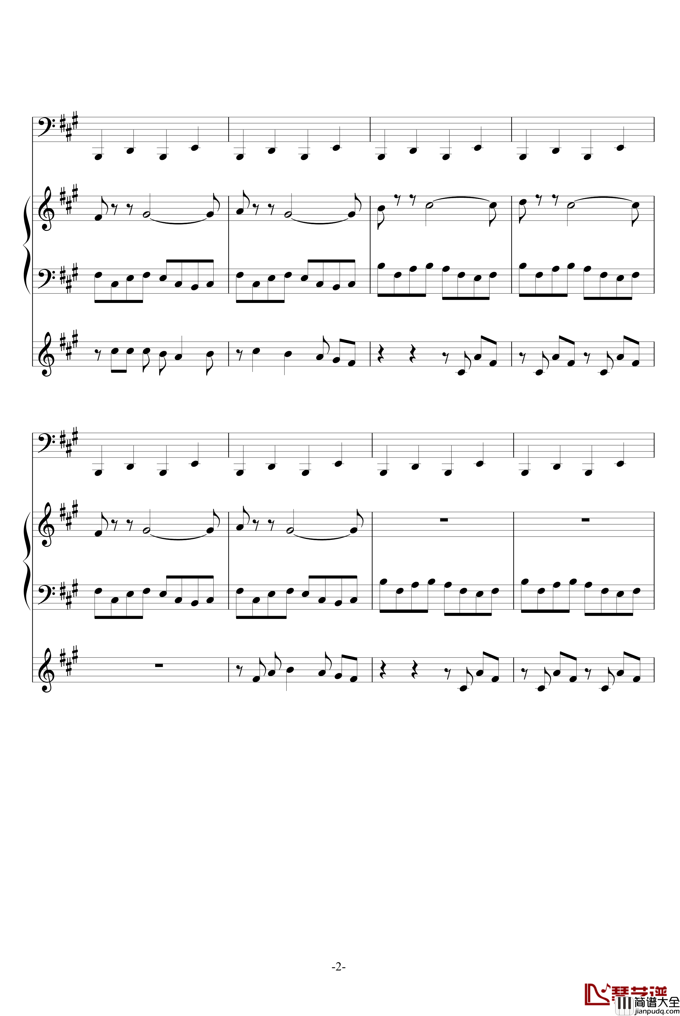 Billie_jean钢琴谱_MJ_迈克杰克逊