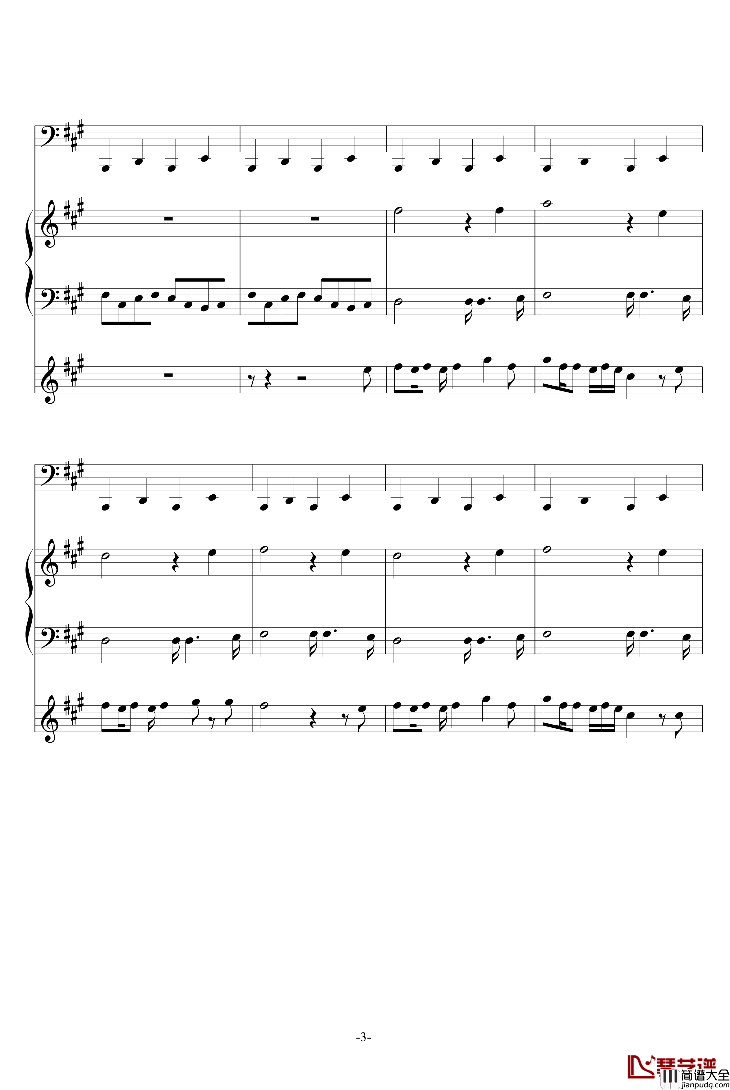 Billie_jean钢琴谱_MJ_迈克杰克逊