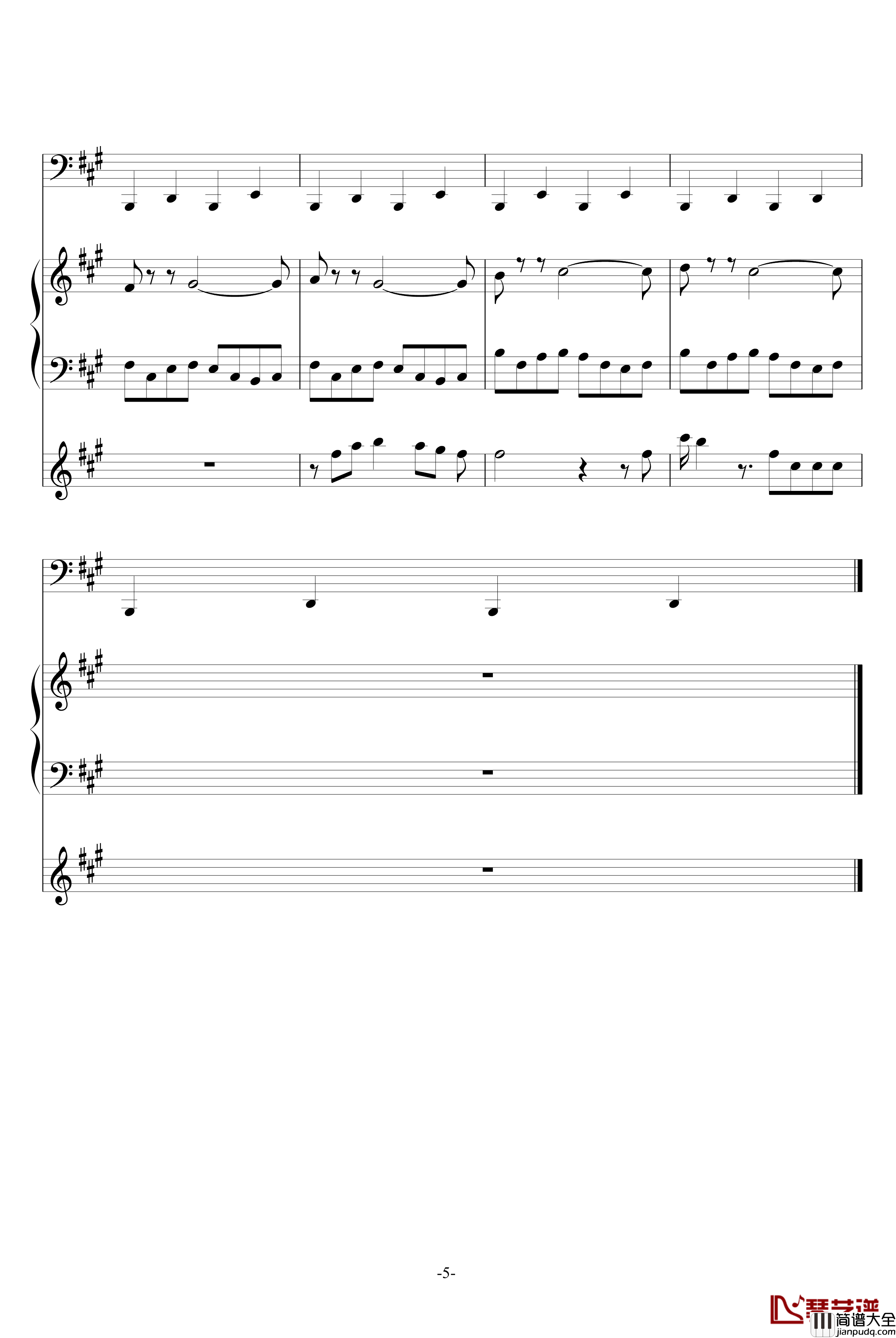 Billie_jean钢琴谱_MJ_迈克杰克逊