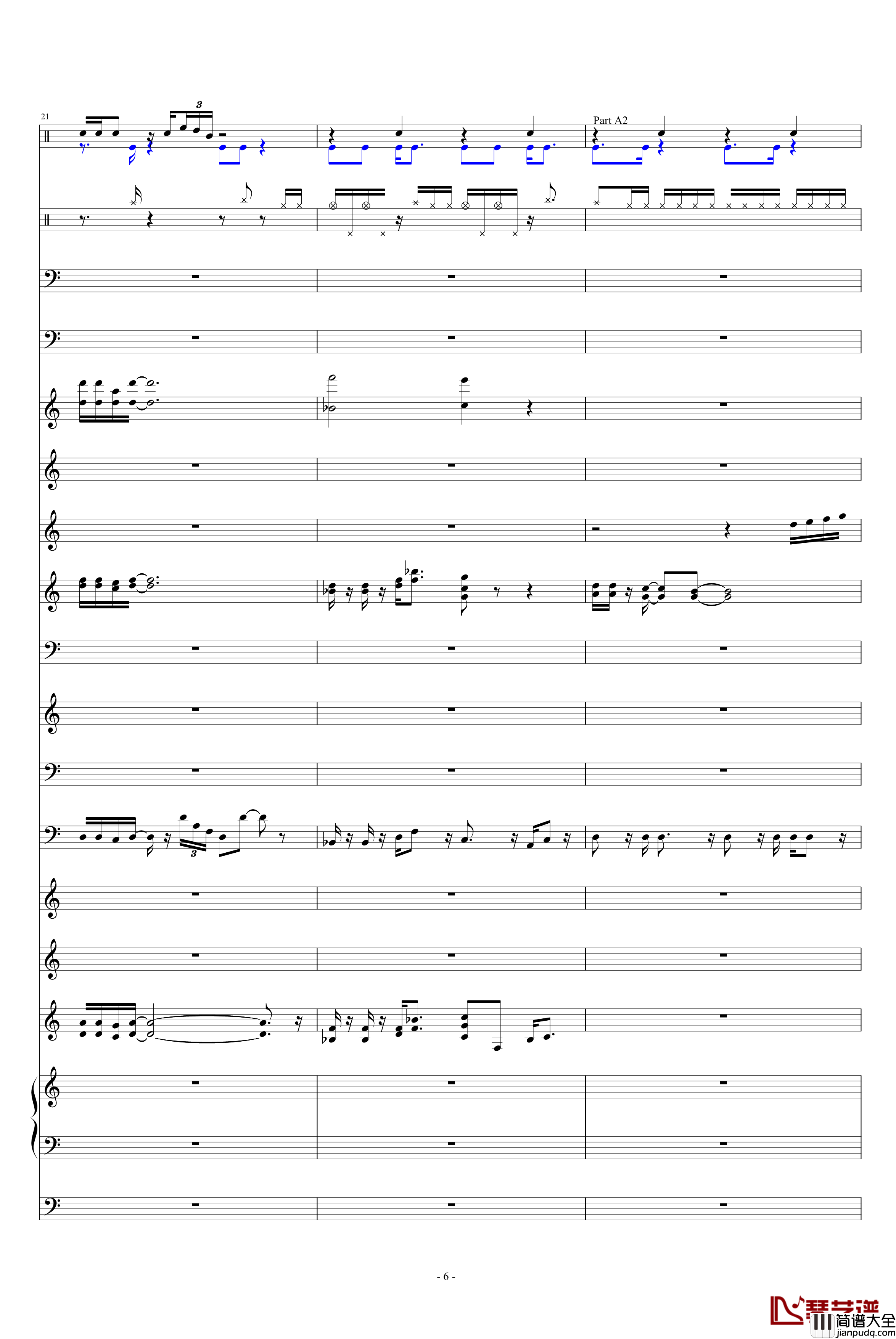 恶魔城钢琴谱_总谱_游戏_FC