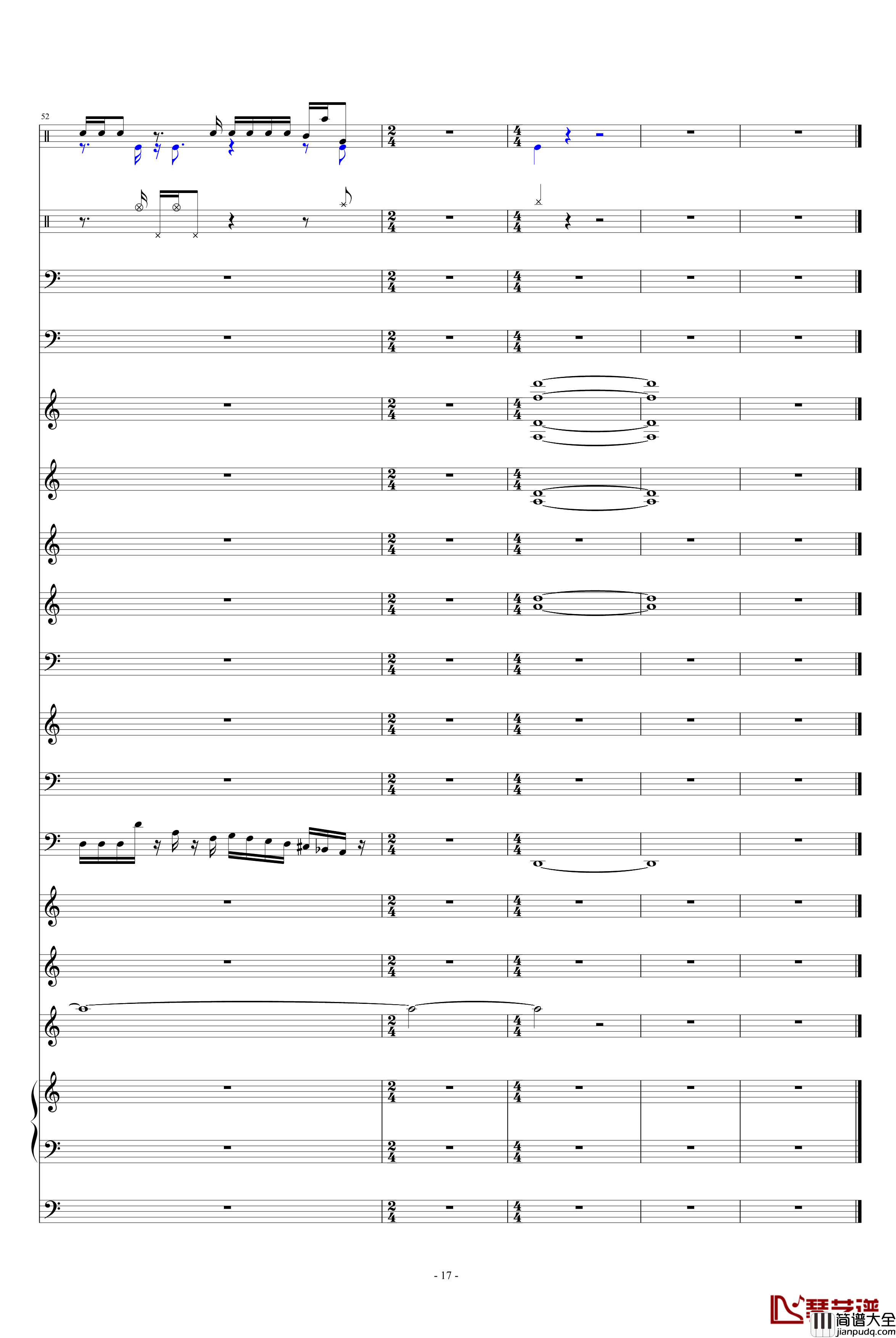 恶魔城钢琴谱_总谱_游戏_FC