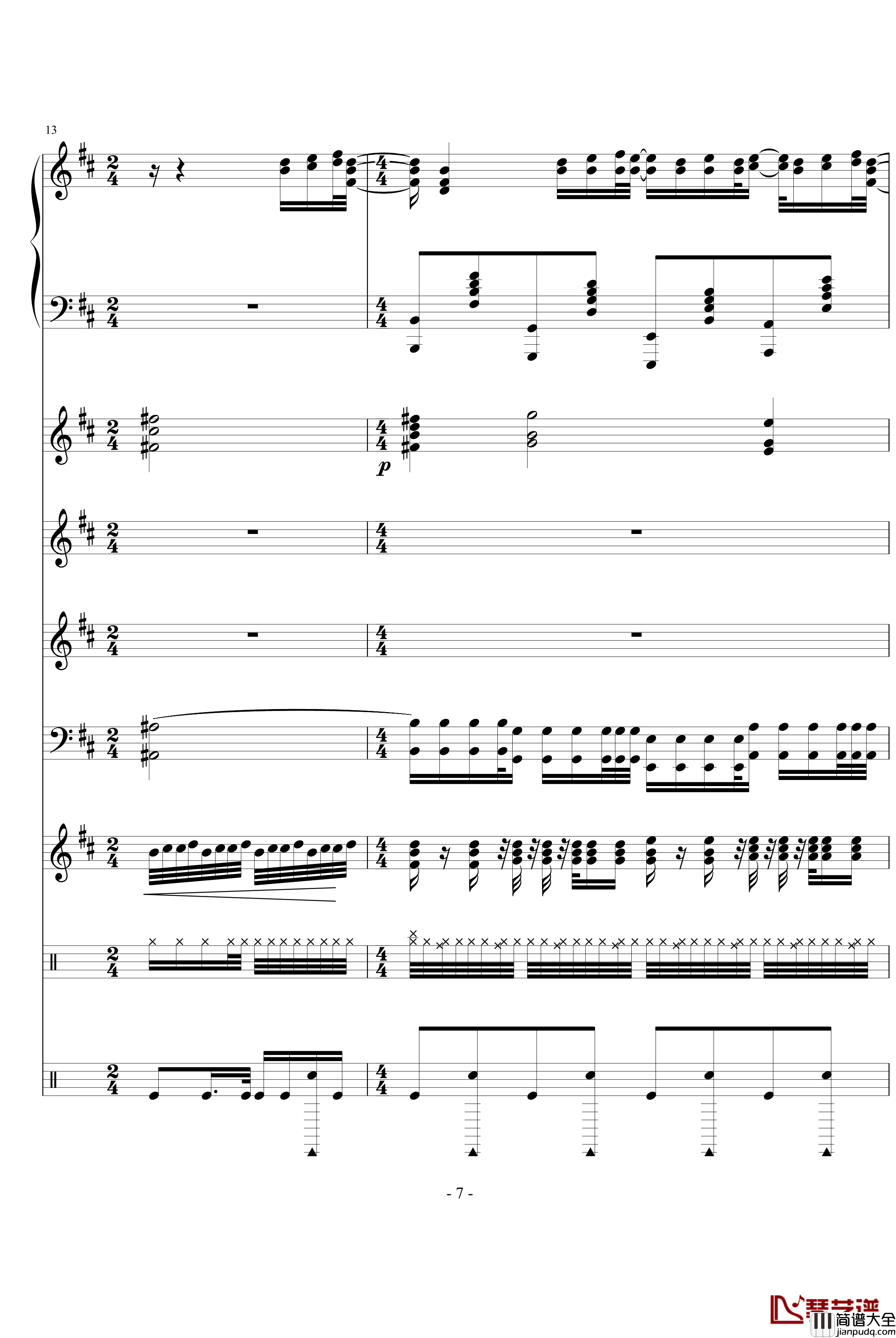 Moi_Lolita钢琴谱_钢琴混音版总谱_Alizee