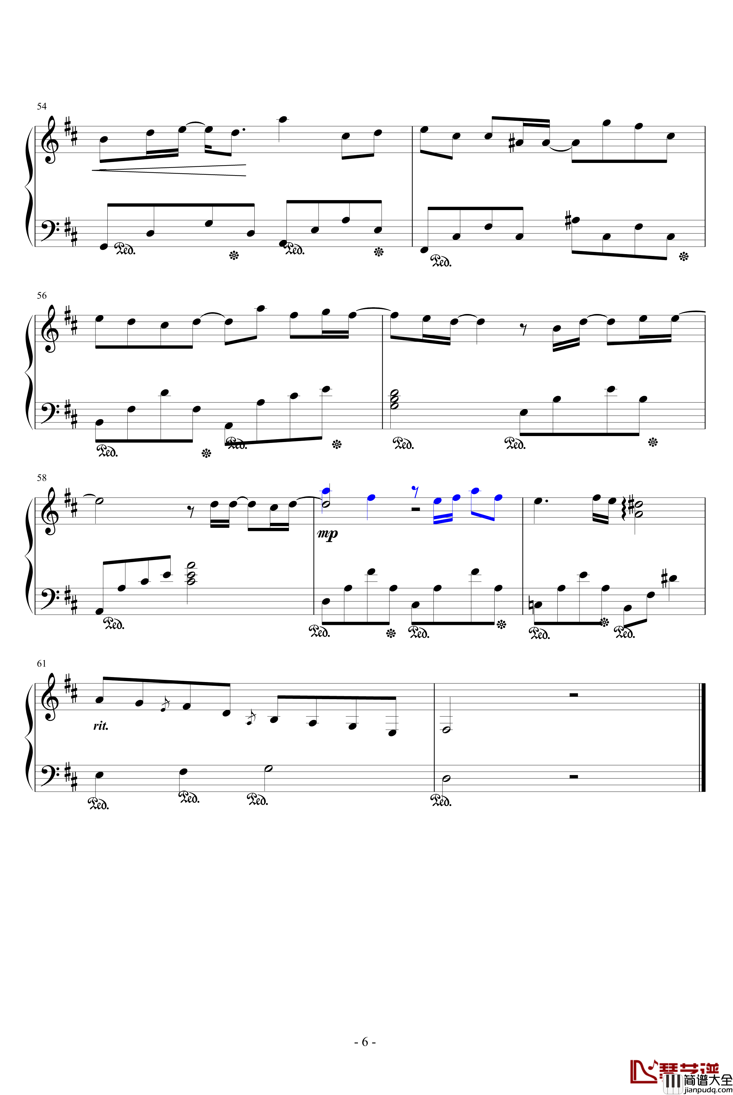 如果我變成回憶钢琴谱_Tank