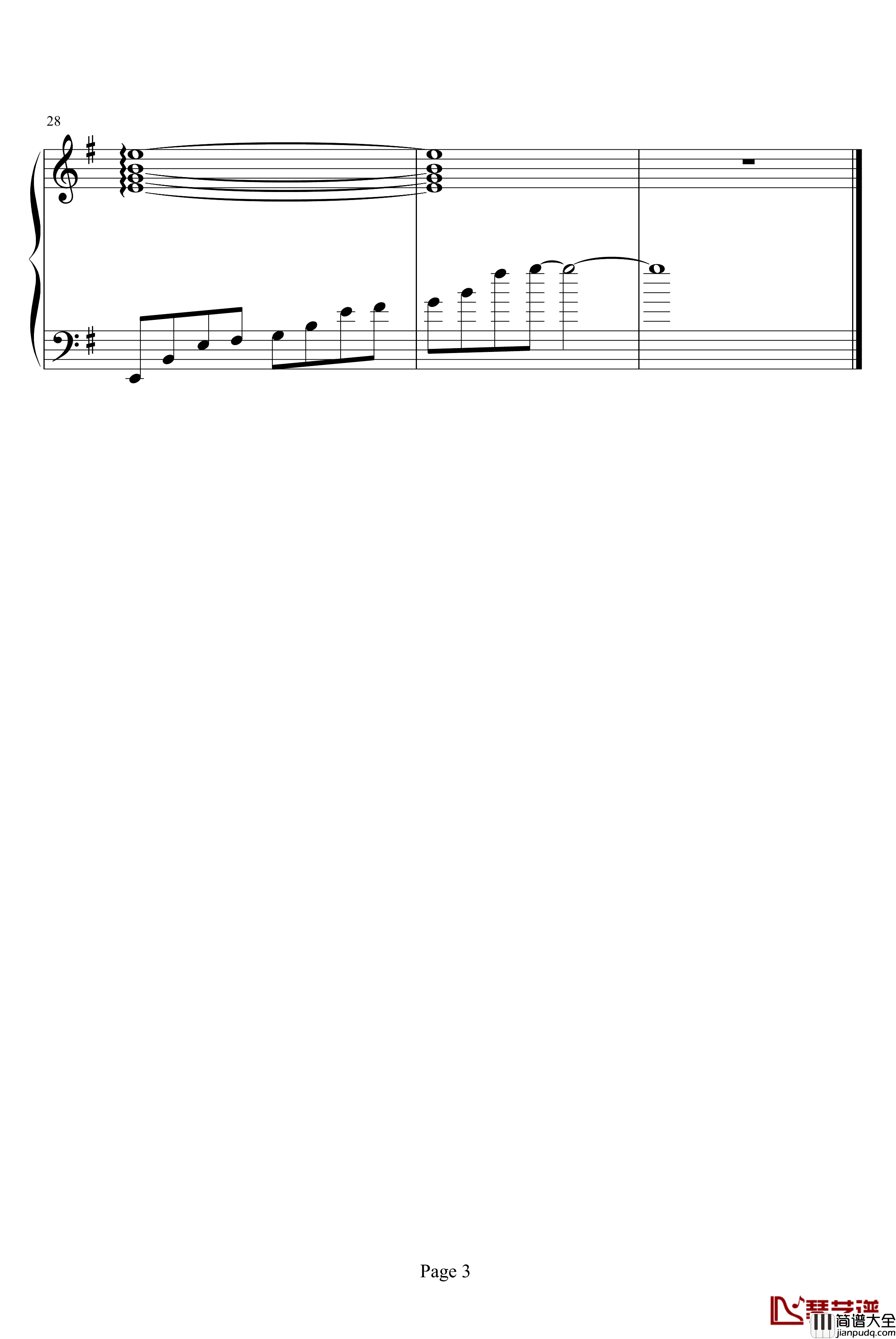 回忆悲伤钢琴谱_圣斗士