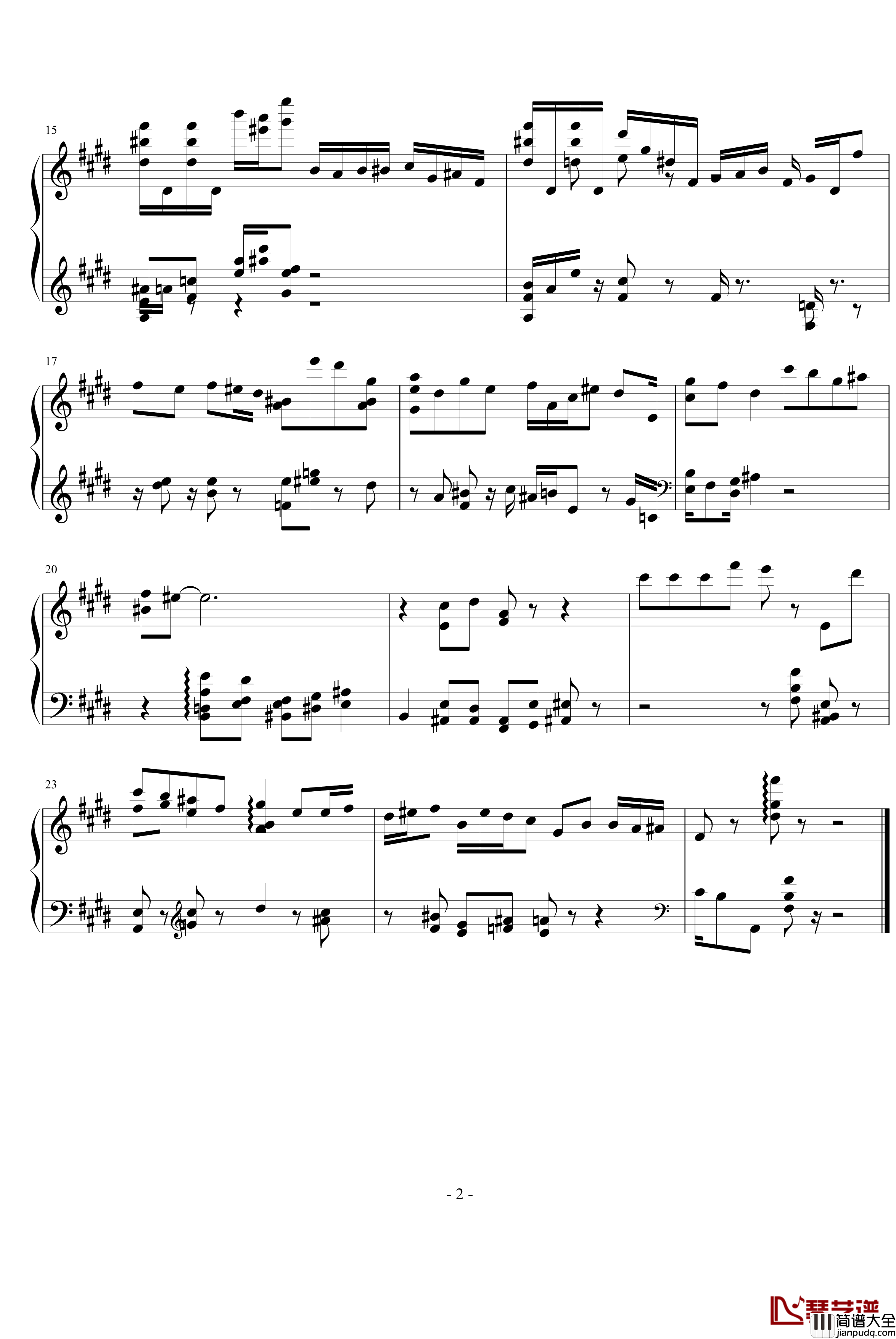 现代主义钢琴谱_清代皇帝