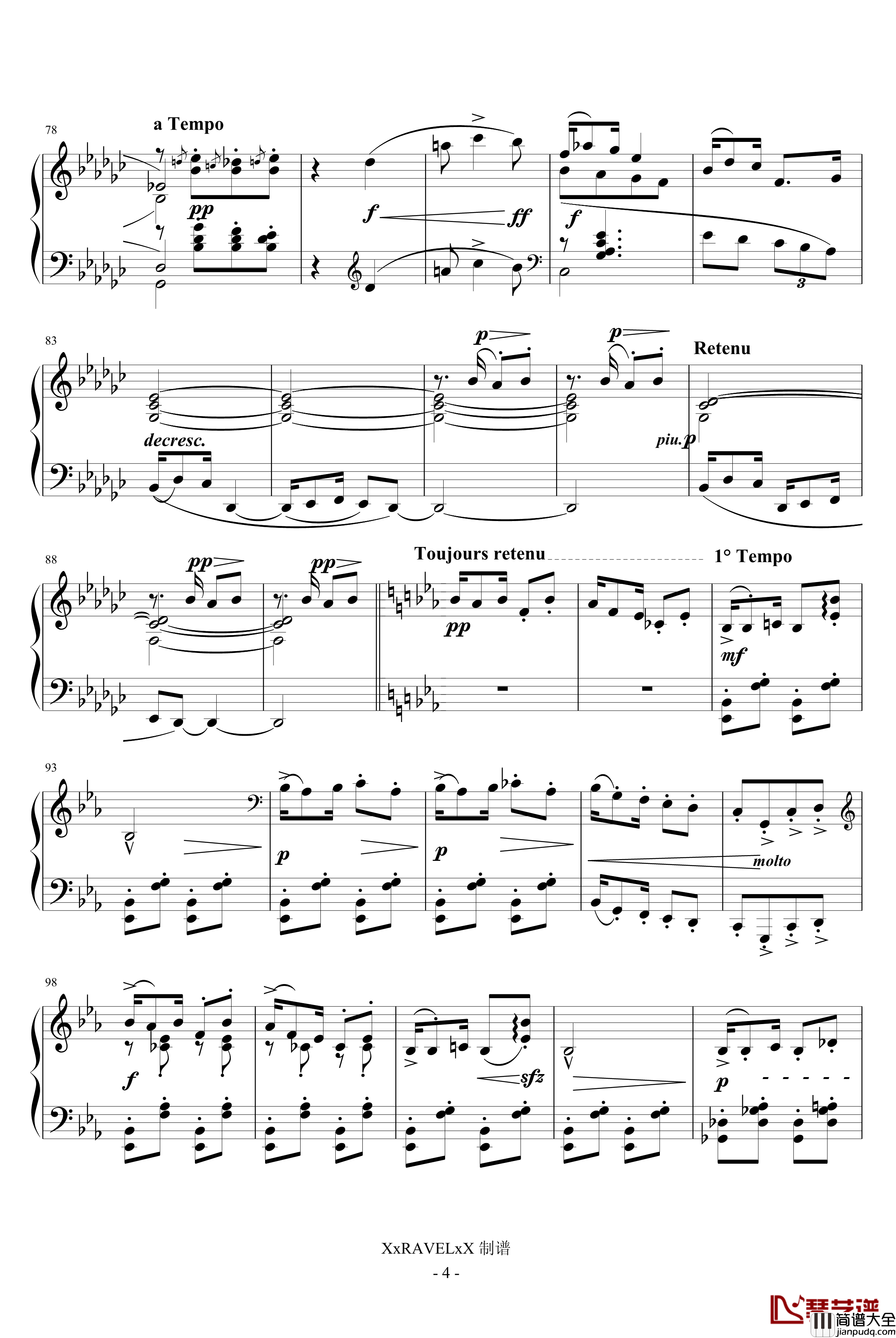 儿童乐园钢琴谱_木偶的步态舞_德彪西