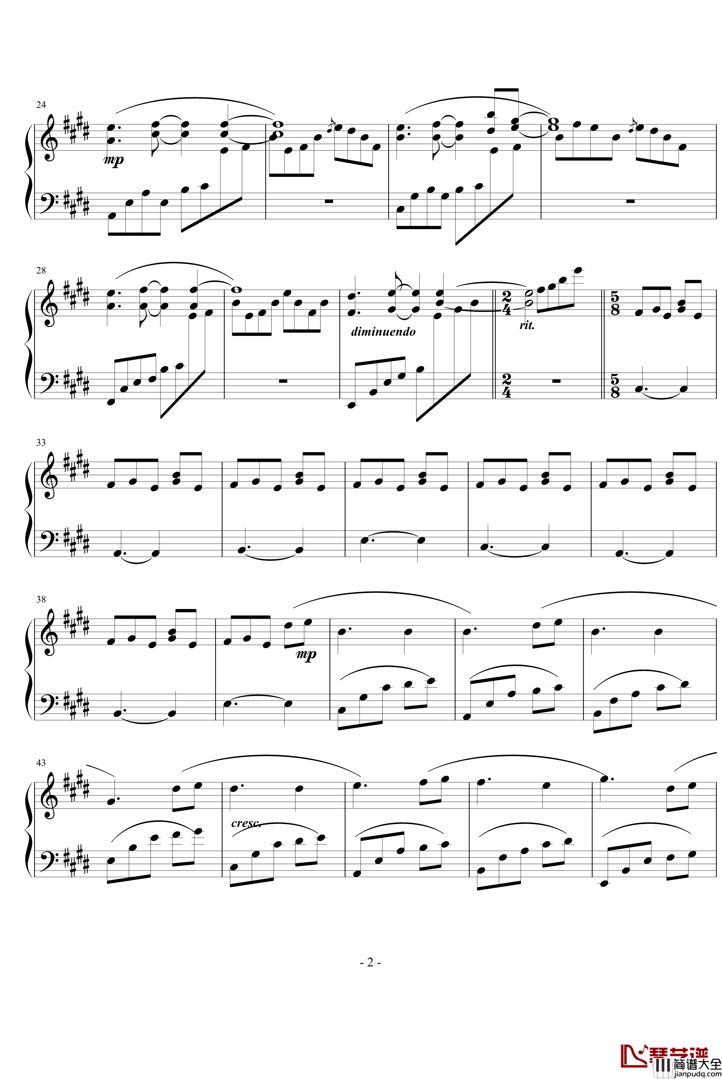 Clannad钢琴谱_游戏