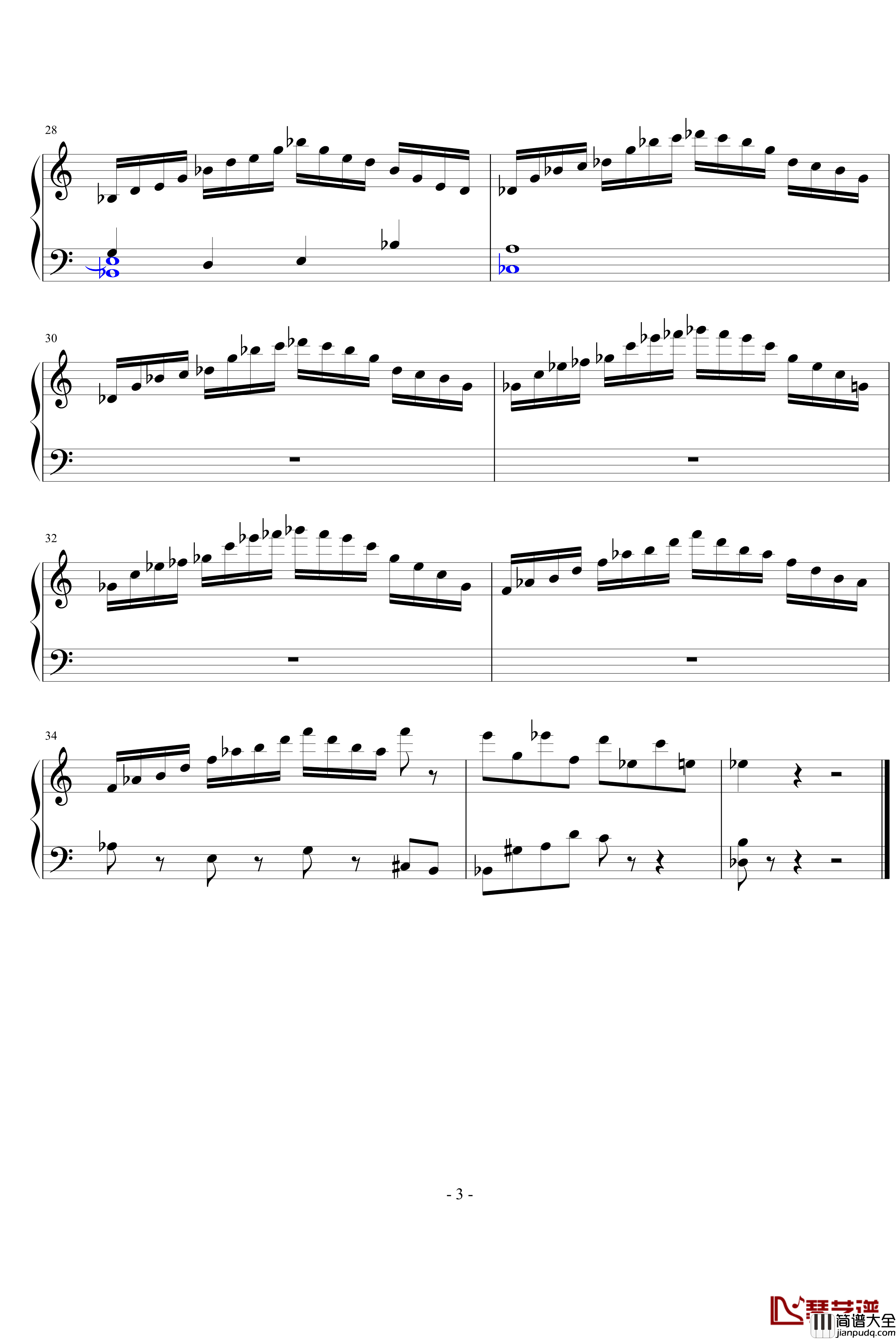 诡异的和声钢琴谱_清代皇帝