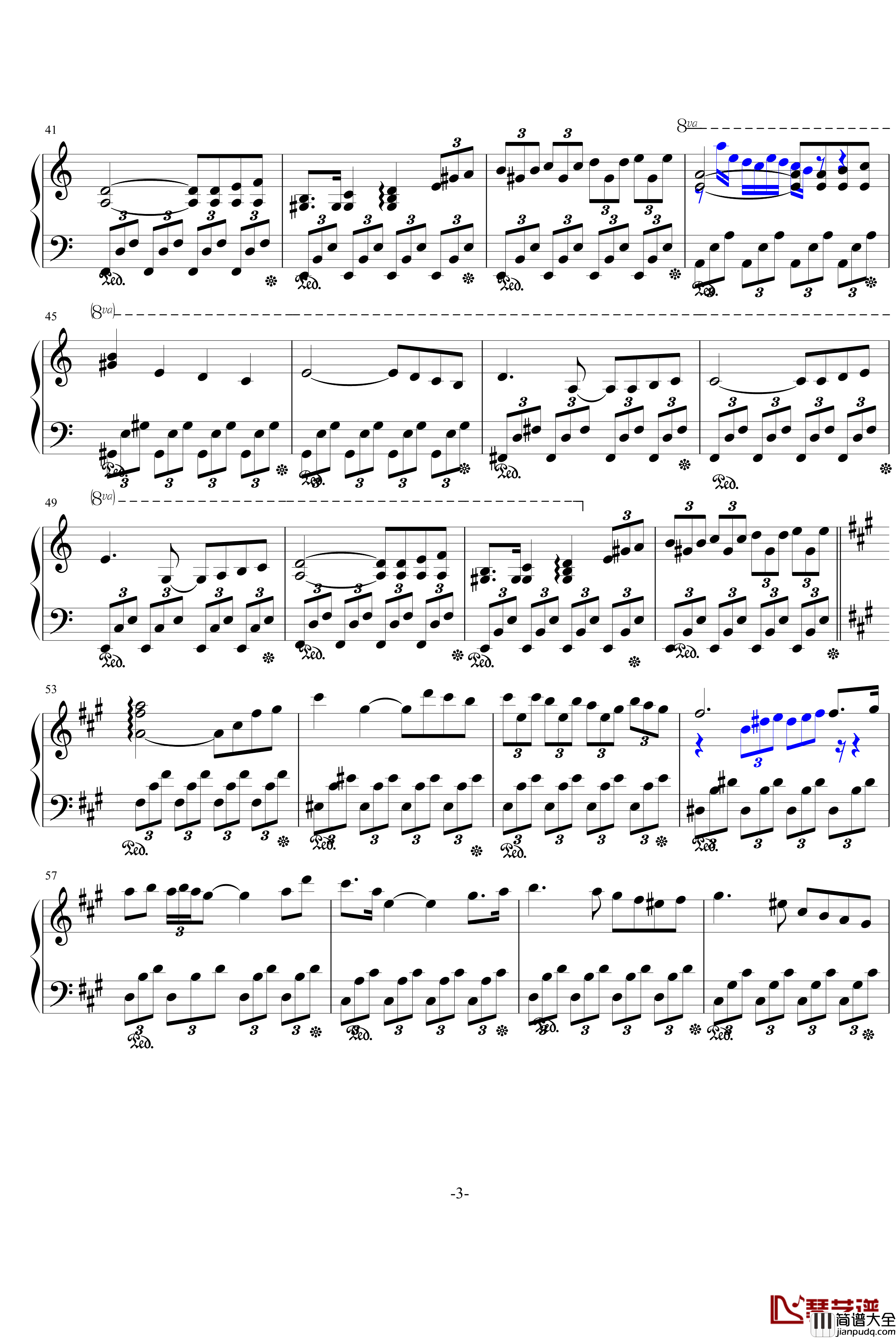 夜的边境钢琴谱_3028102