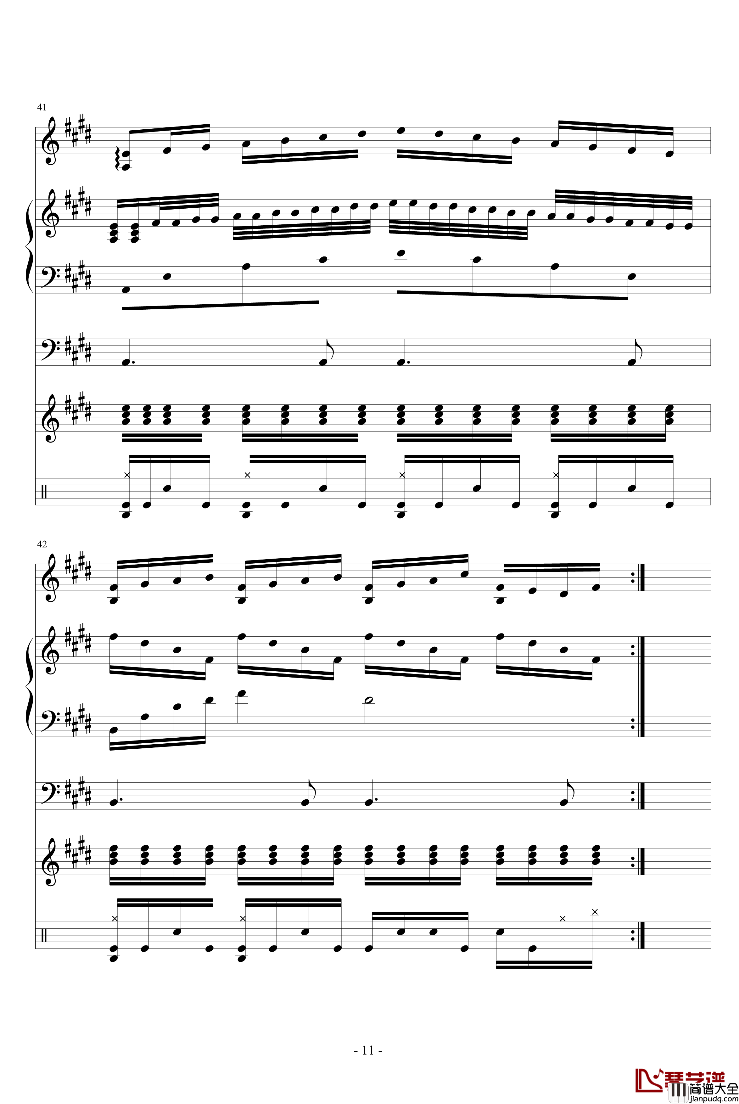 梦想之翼钢琴谱_血腥残阳