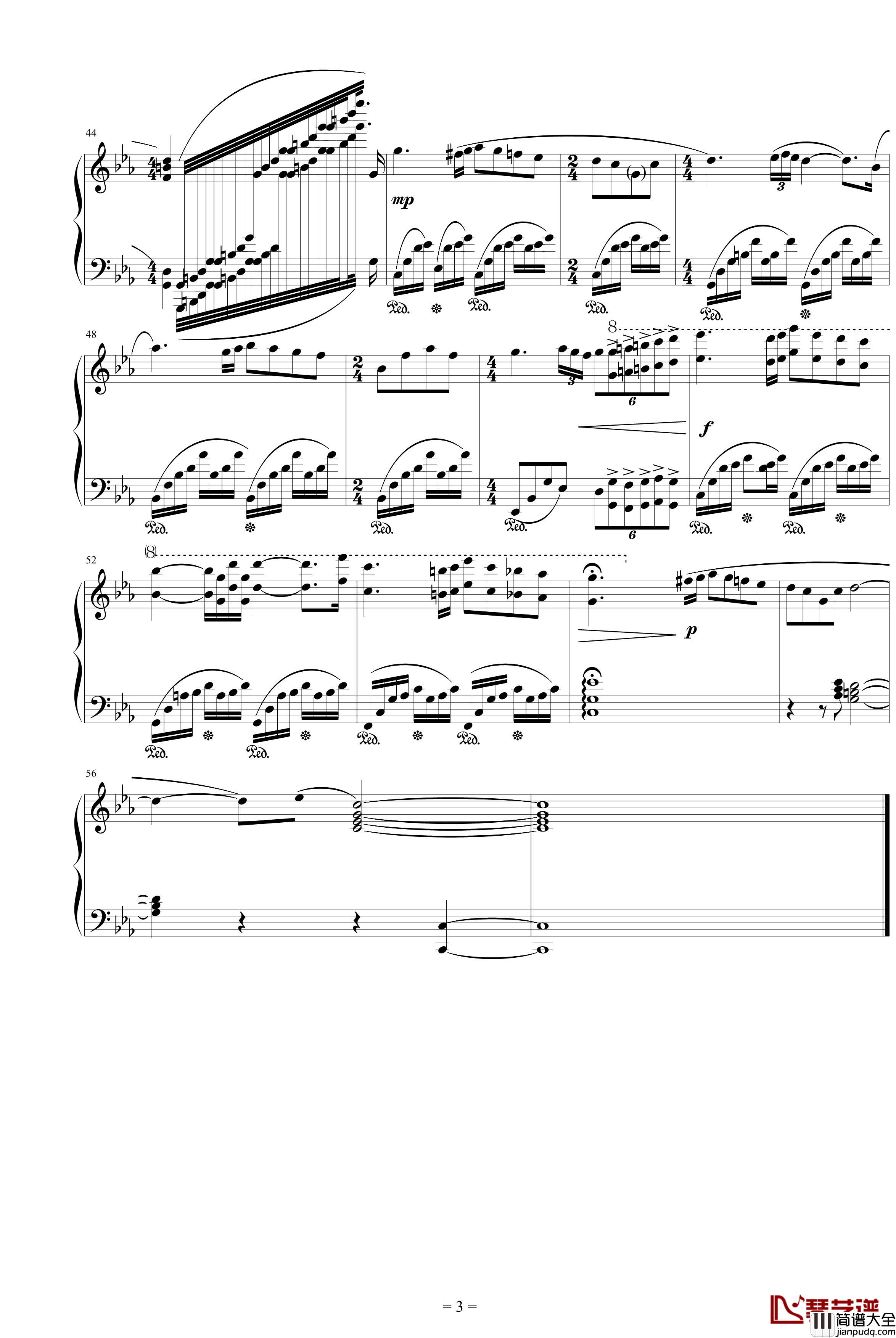 爱的协奏曲钢琴谱_特别版_克莱德曼