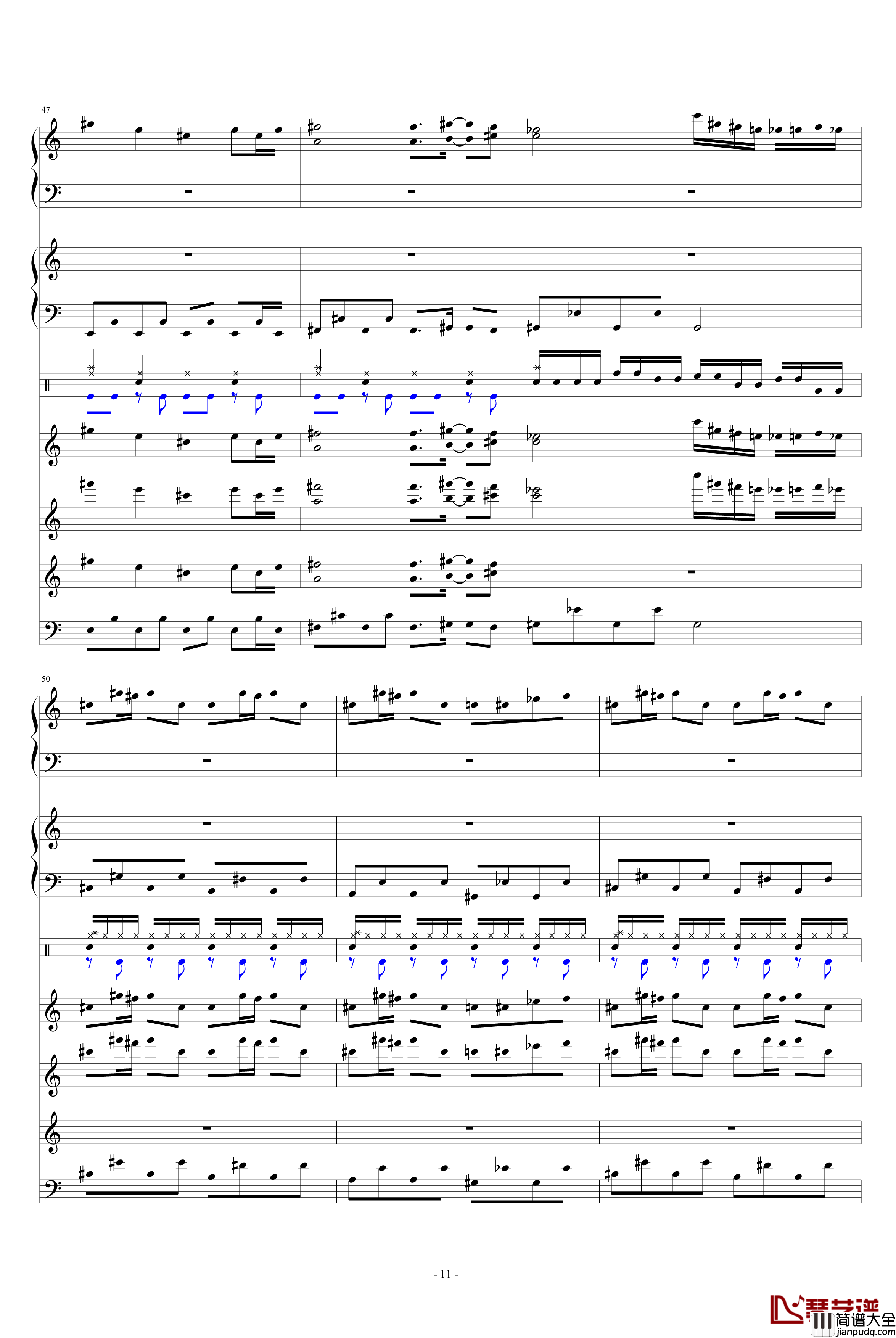 怀念的东方之血+飘上月球不死之烟整谱钢琴谱_动漫影视