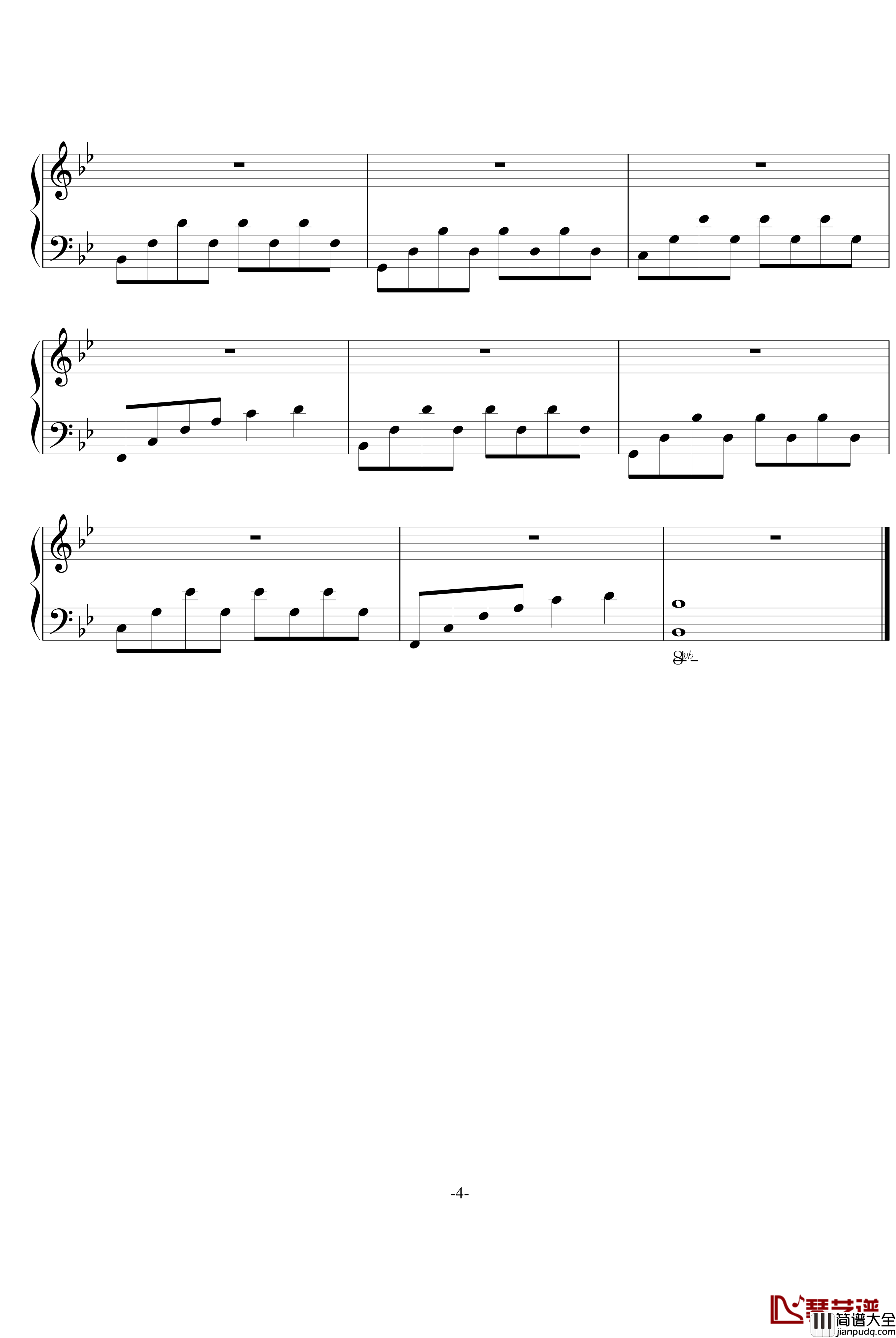 寄往远方的信钢琴谱_你看那