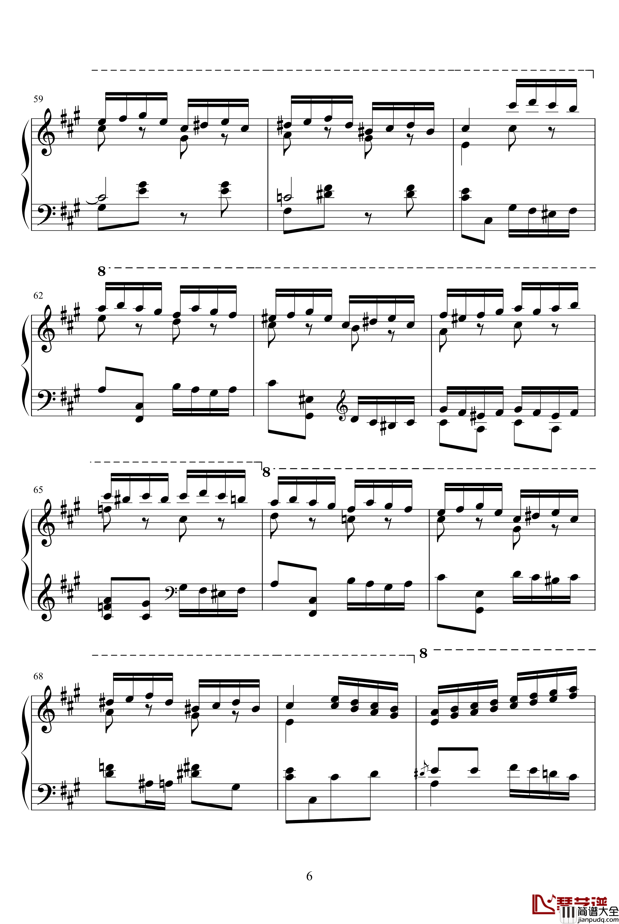 土耳其进行曲钢琴谱_莫扎特_瓦洛多斯改编莫扎特