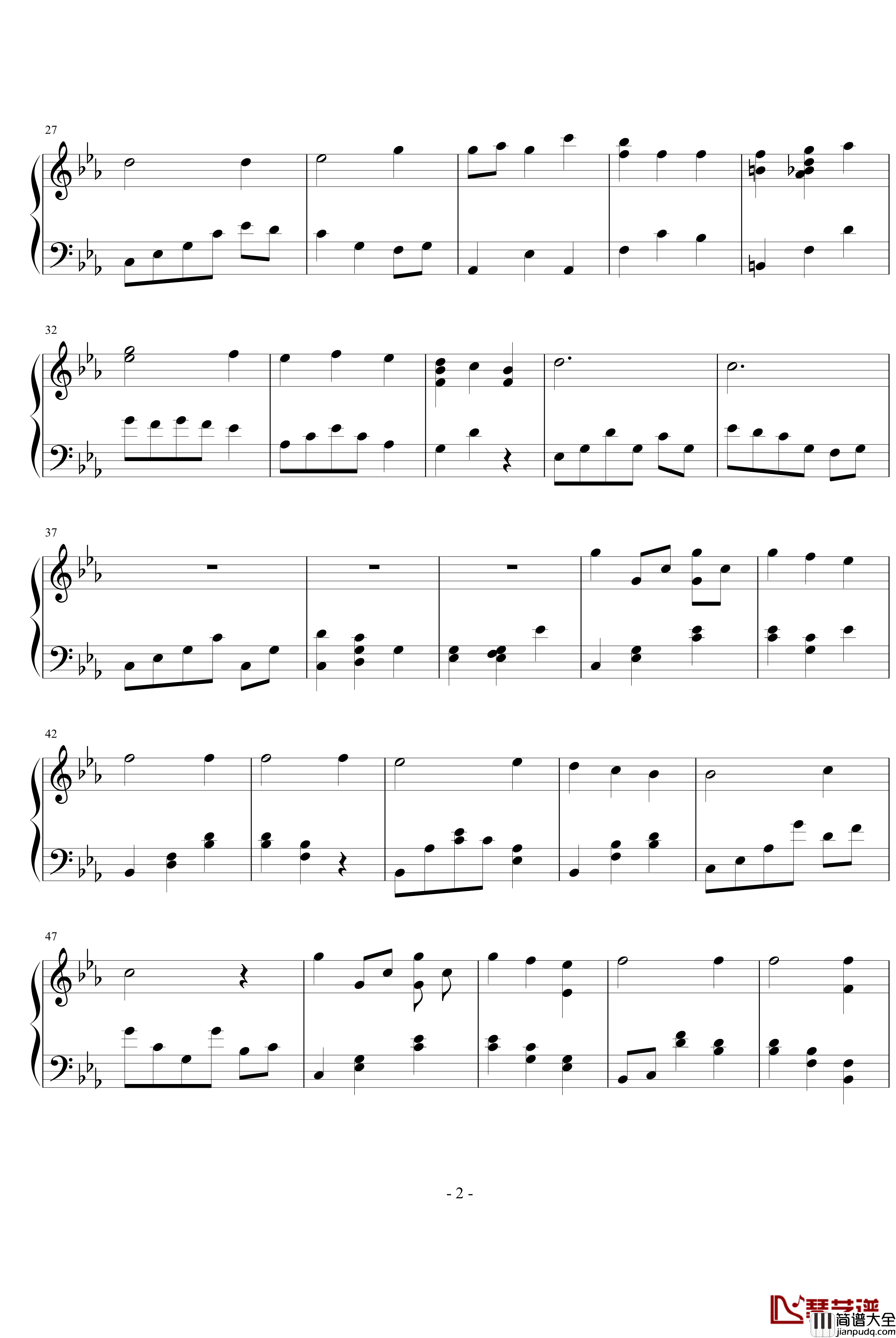 It's_only_the_fairy_tale钢琴谱_完整版_动漫影视