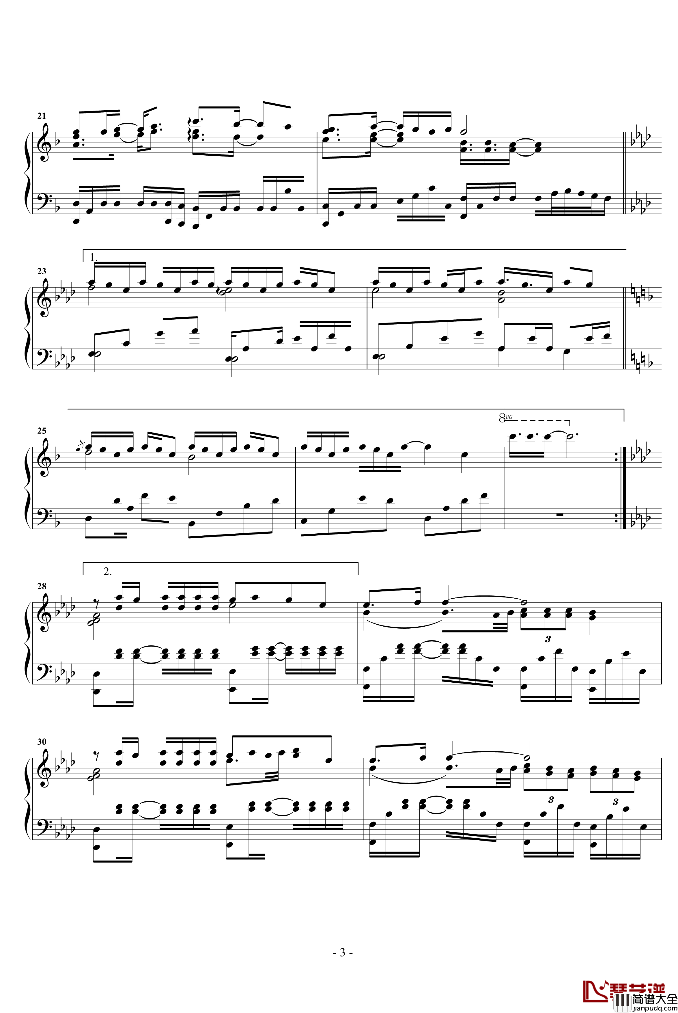 Every_Heart钢琴谱_完美钢琴独奏_动漫影视