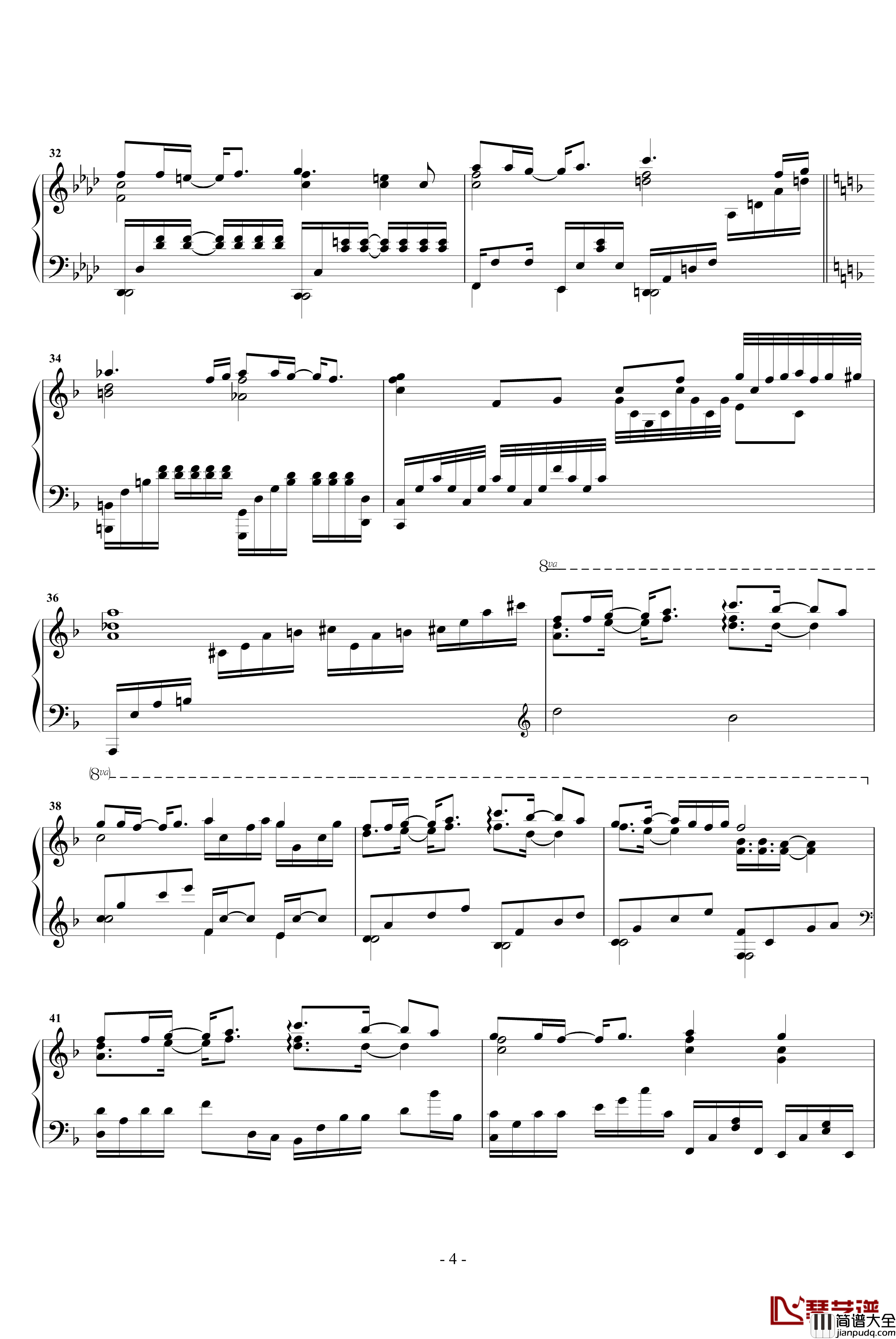 Every_Heart钢琴谱_完美钢琴独奏_动漫影视