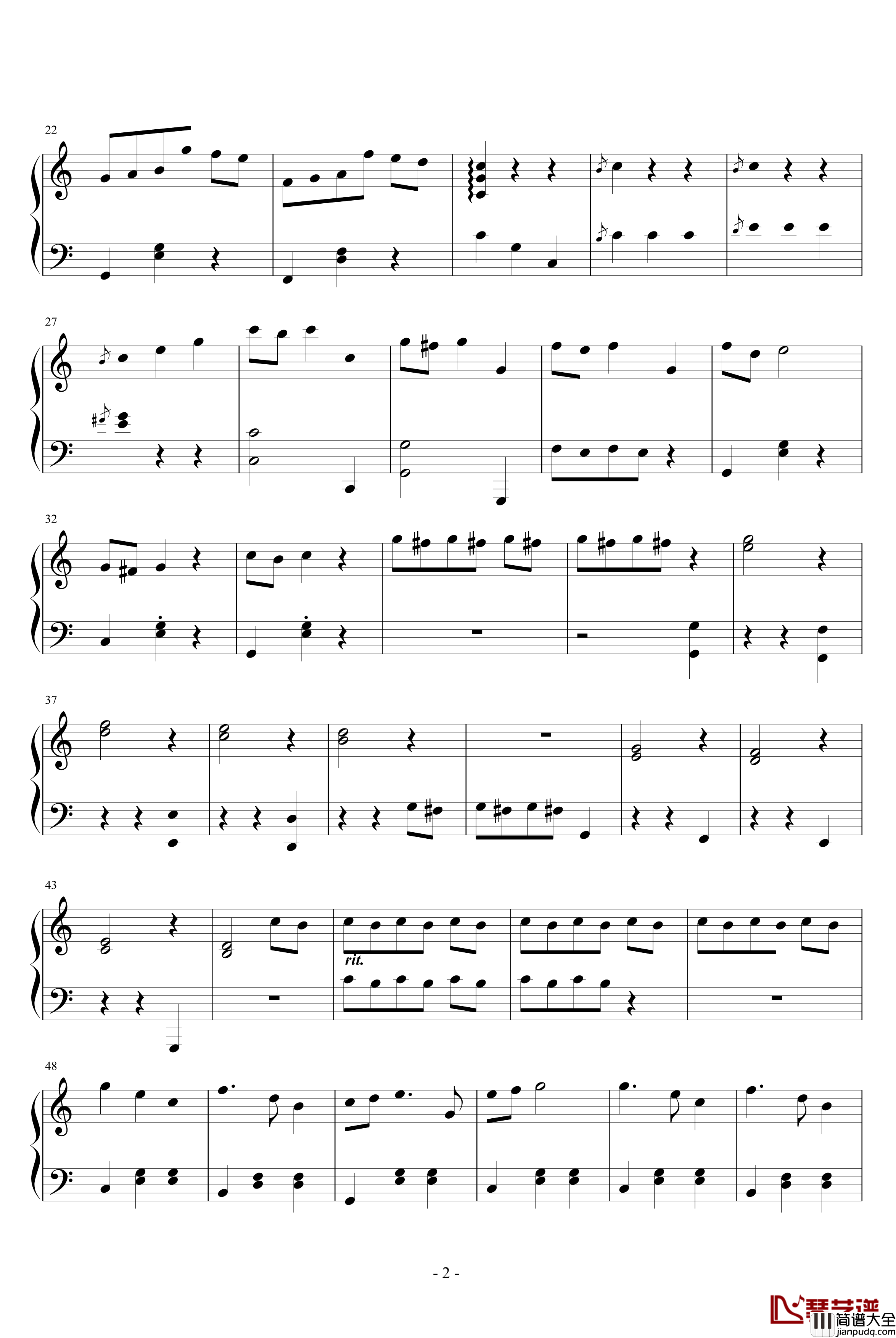 童夢奇緣钢琴谱_軒轅一劍