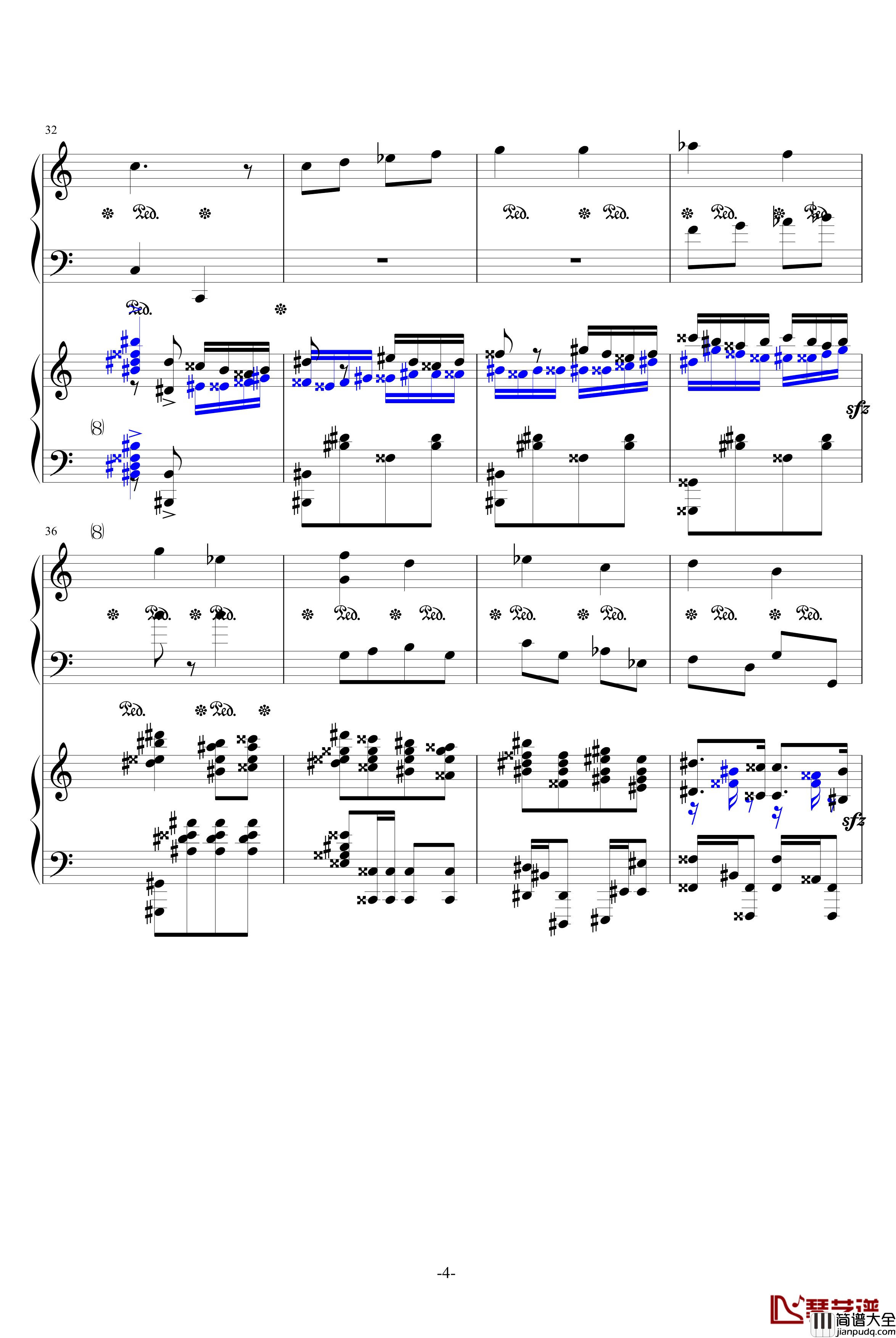 小星星和土耳其进行曲合奏钢琴谱_莫扎特