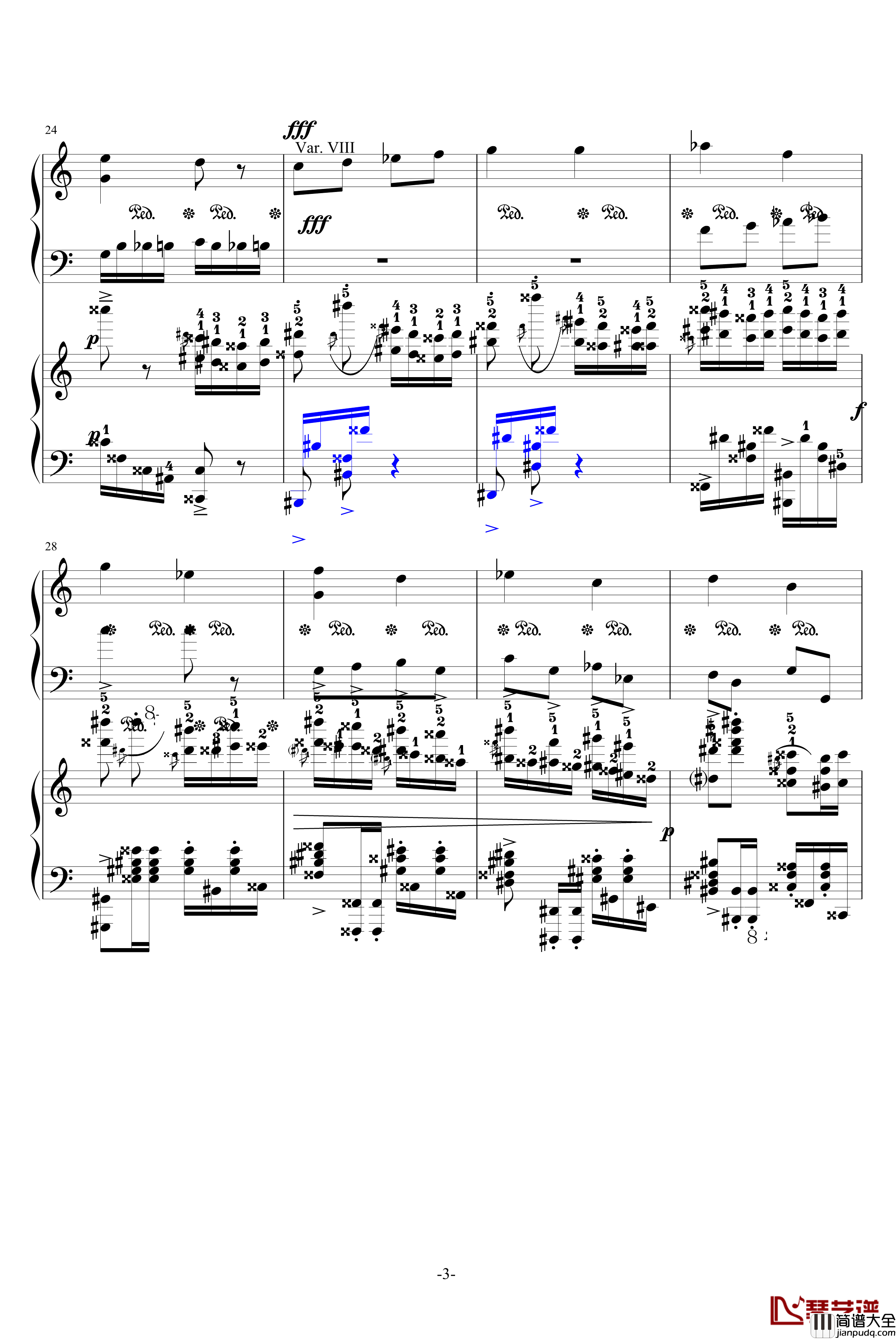 小星星和土耳其进行曲合奏钢琴谱_莫扎特