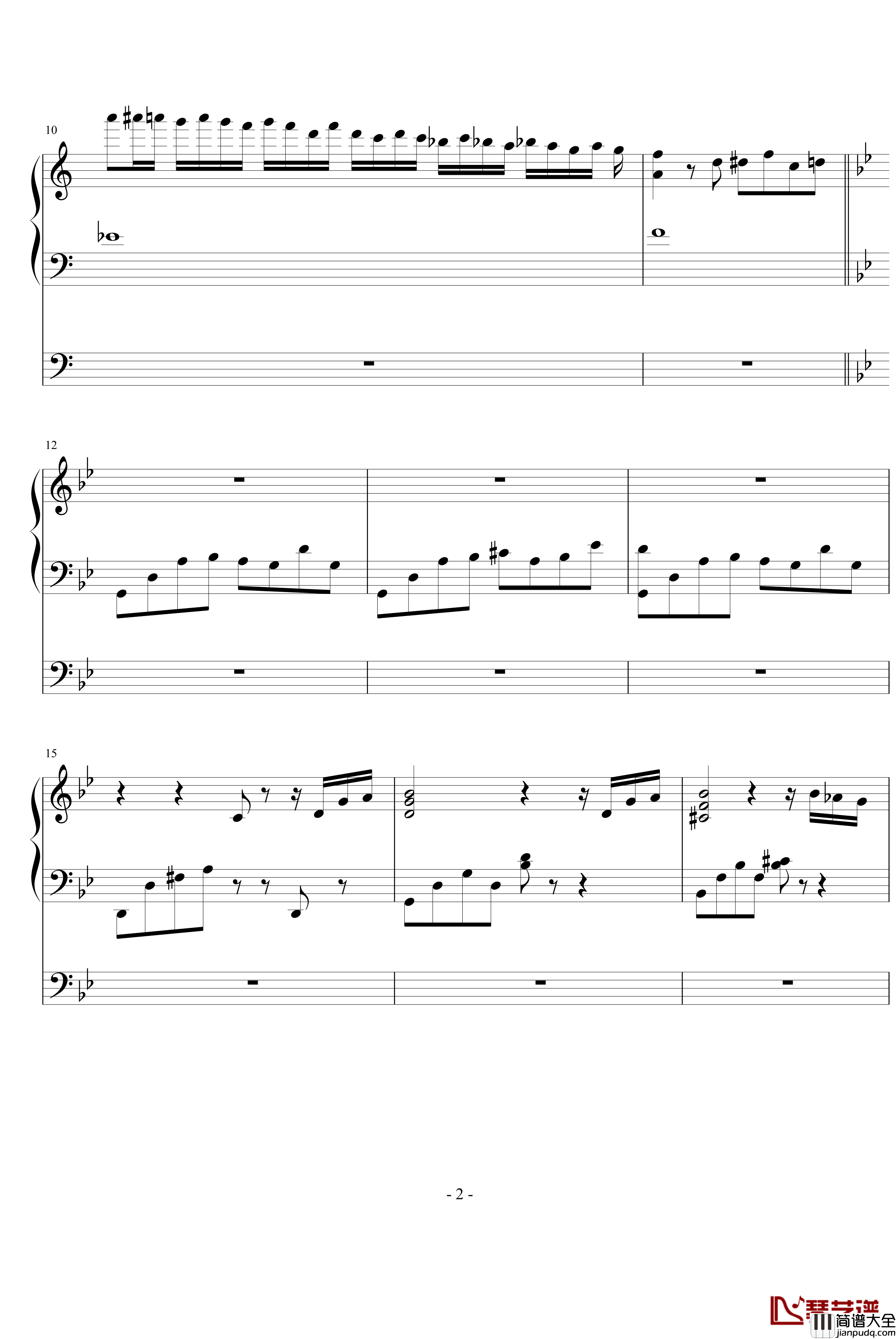 血色童年钢琴谱_ellocz_焕殇2