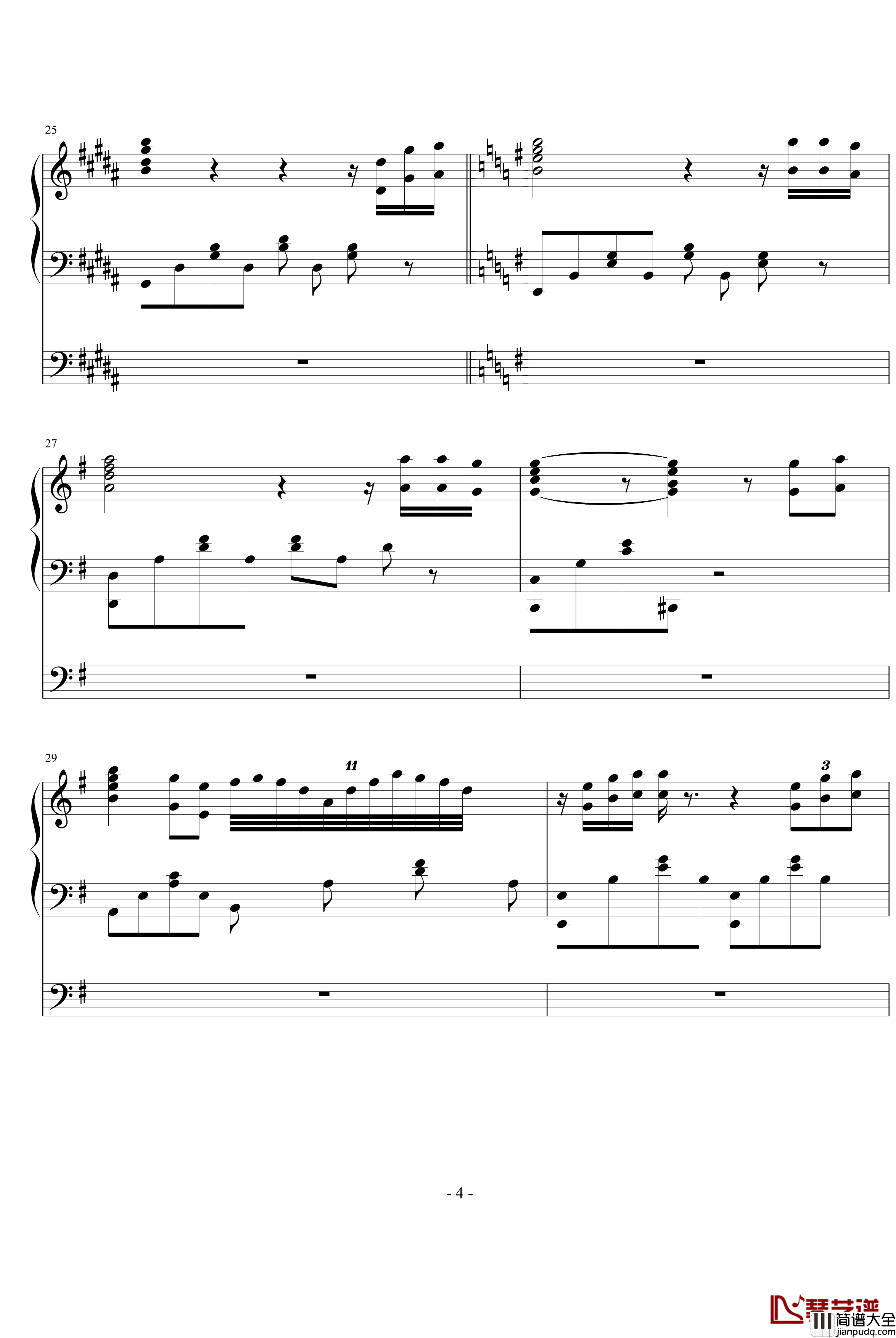 血色童年钢琴谱_ellocz_焕殇2