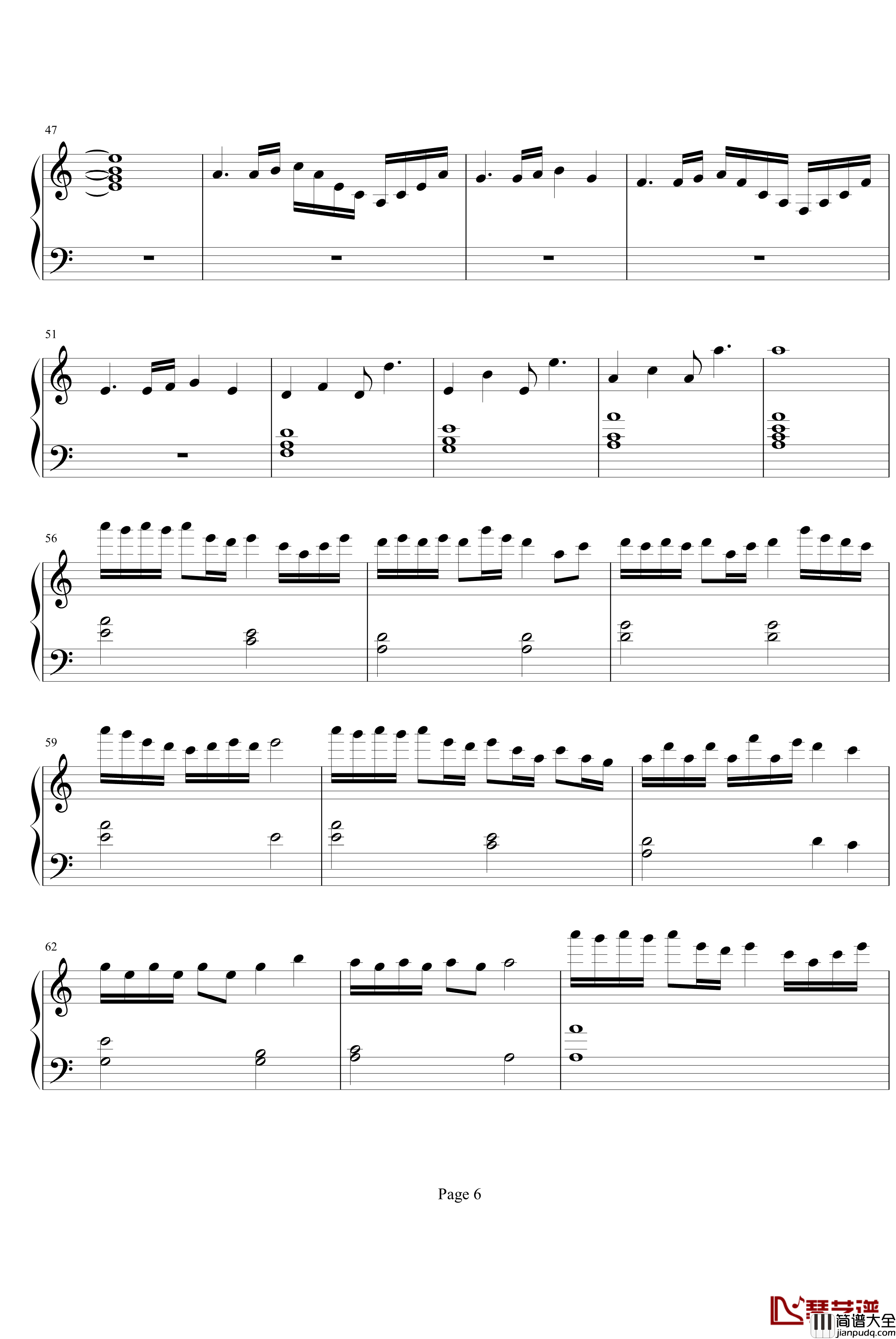 蓝天的翱翔钢琴谱_speedphoenix