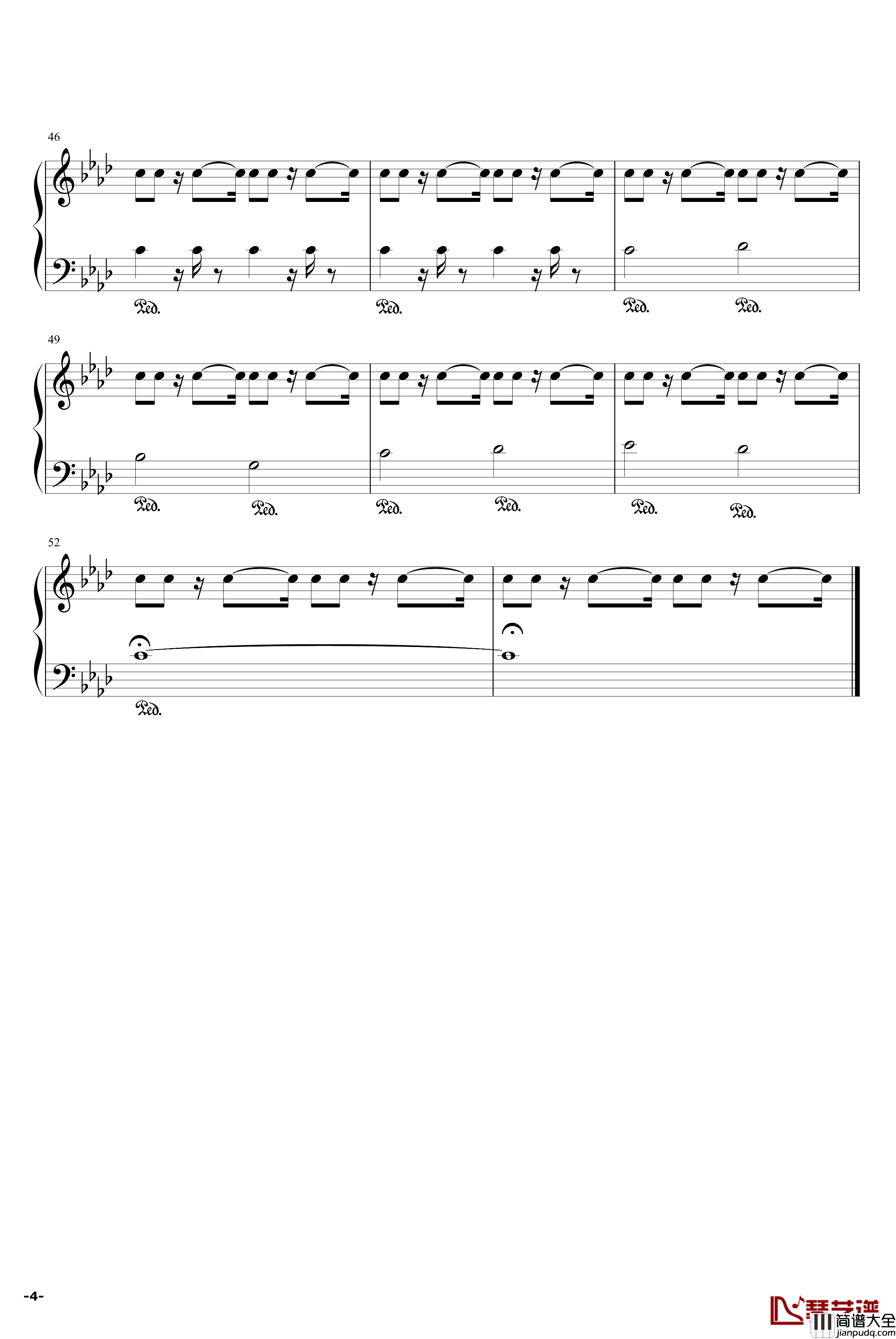 Solitude钢琴谱_Ryuichi_Sakamoto_动漫影视