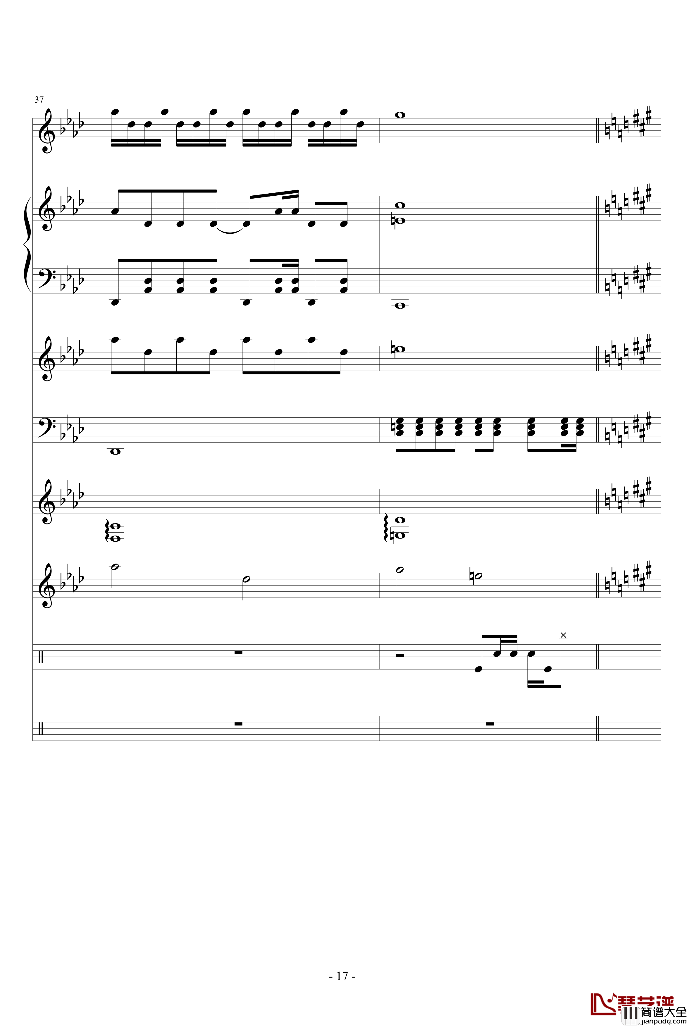 伟大的悲剧钢琴谱_血腥残阳