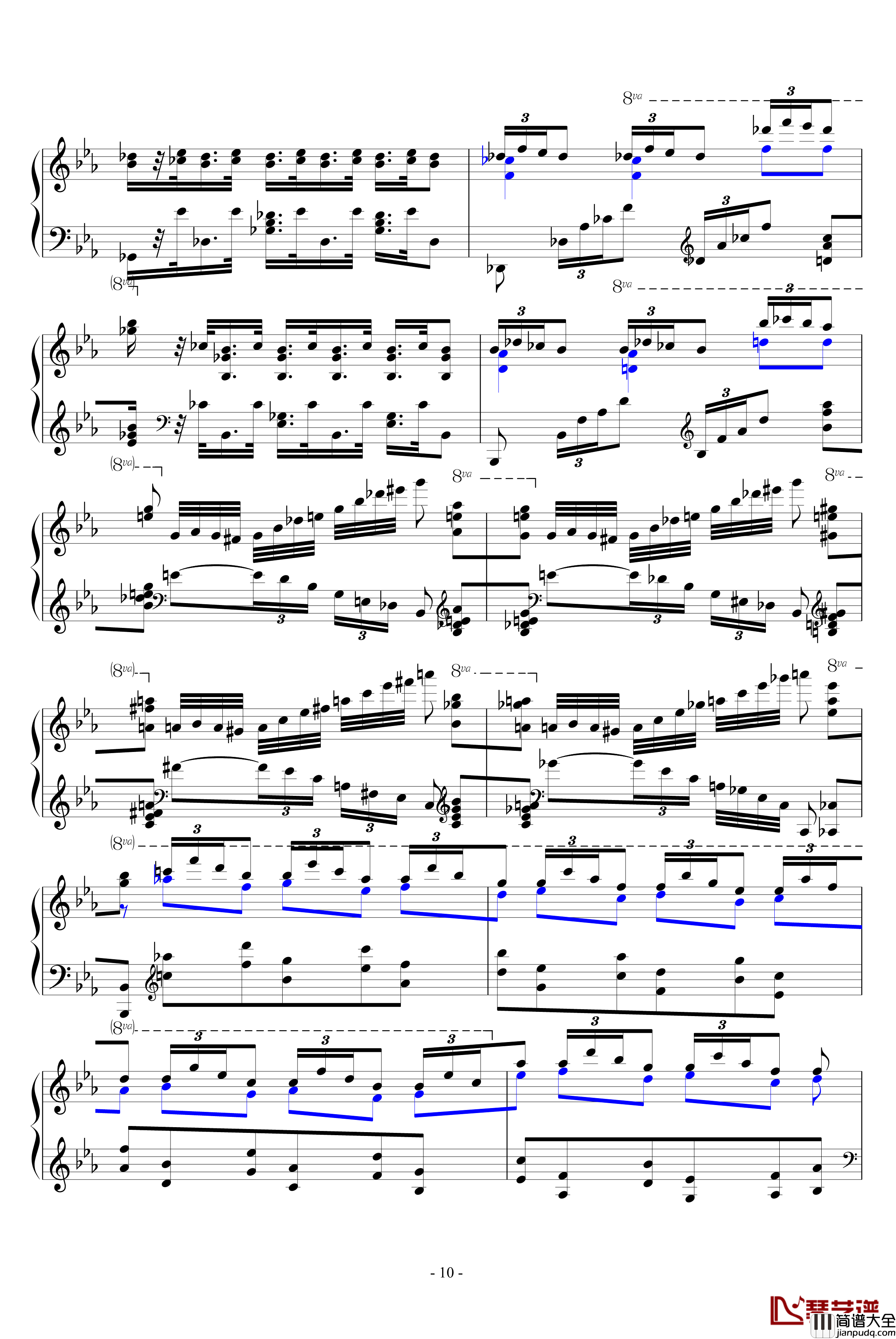 肖邦大波兰舞曲opus22钢琴谱_肖邦_chopin