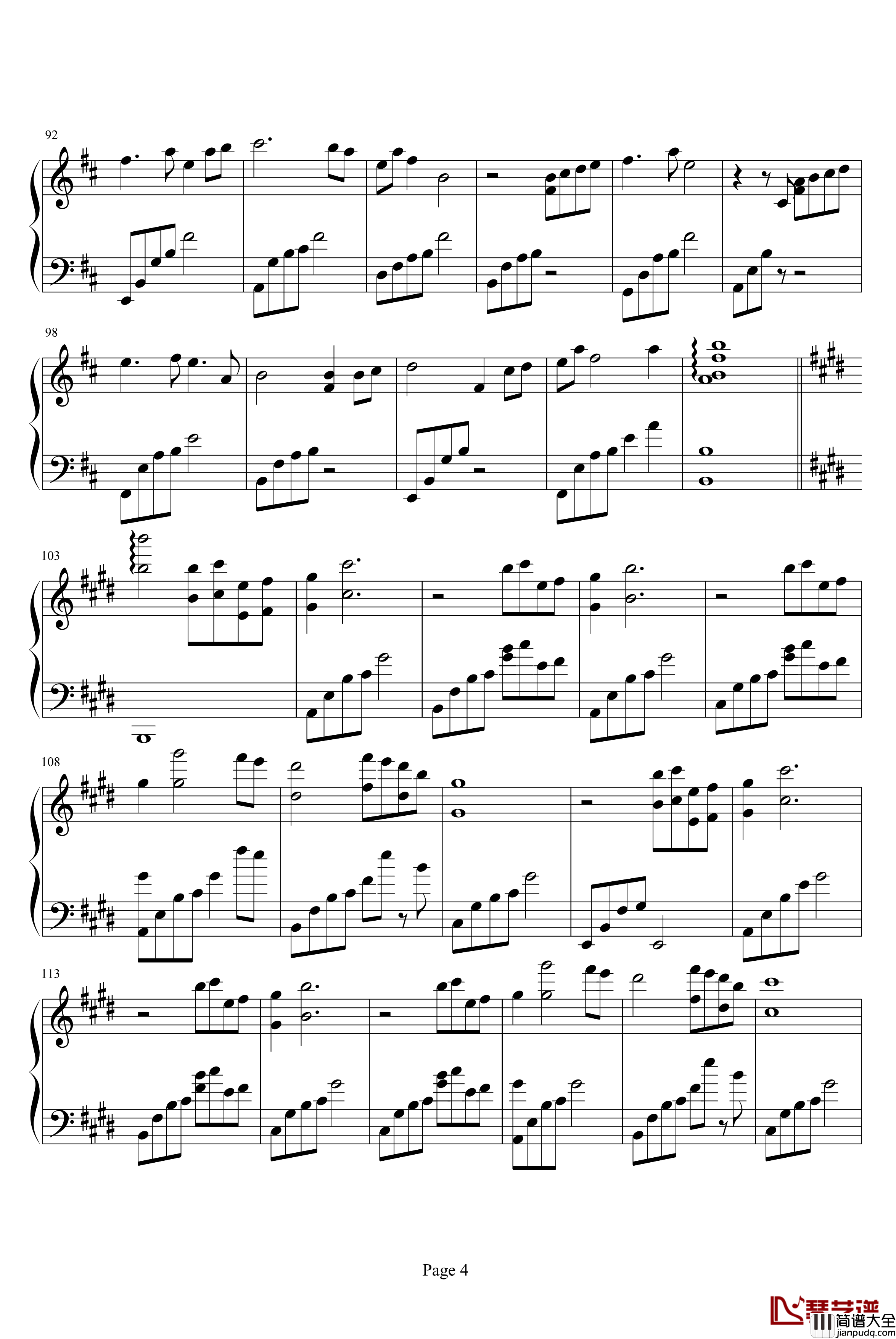 火宵之月钢琴谱_动漫影视