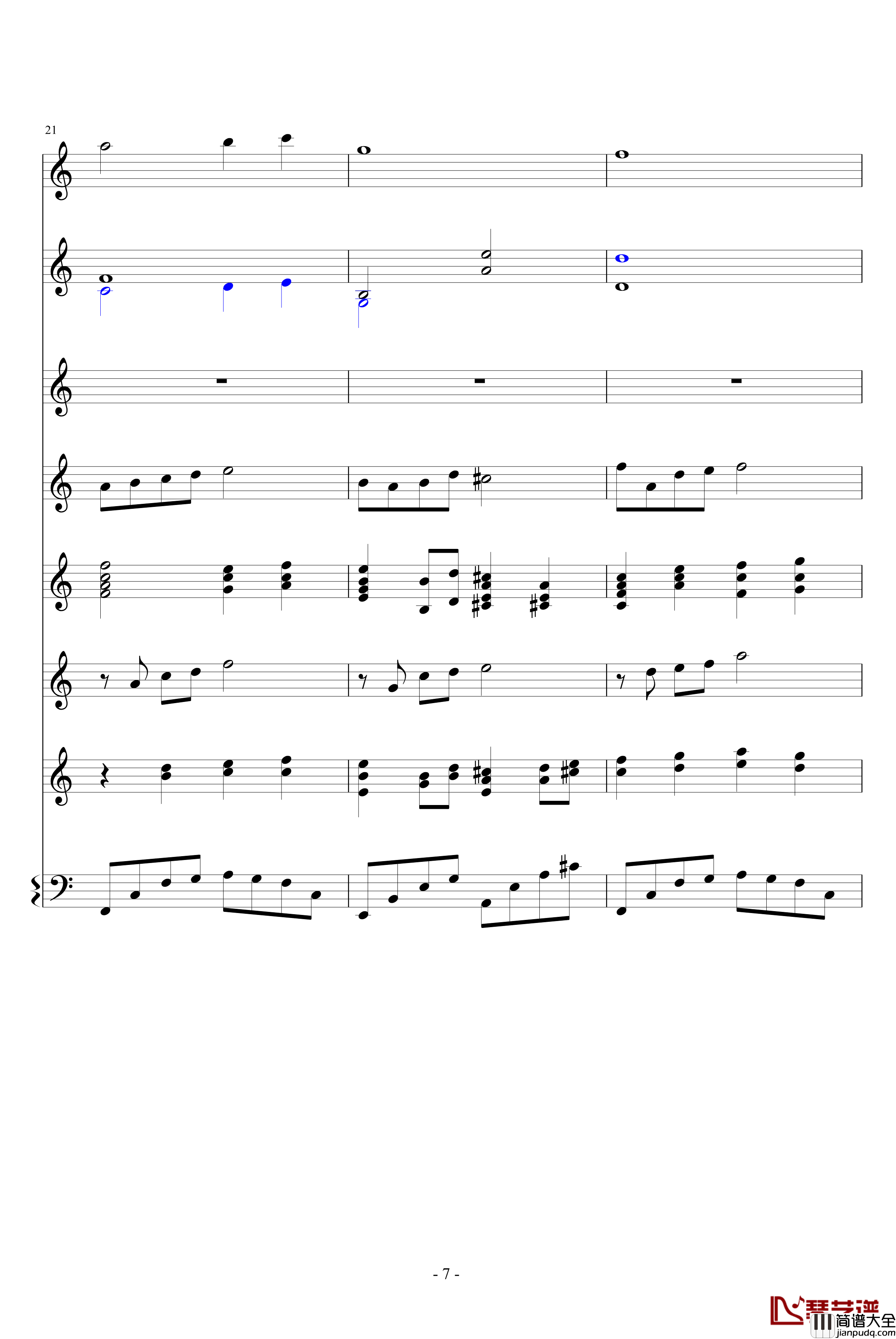 神佑天地钢琴谱_佐児聼樂