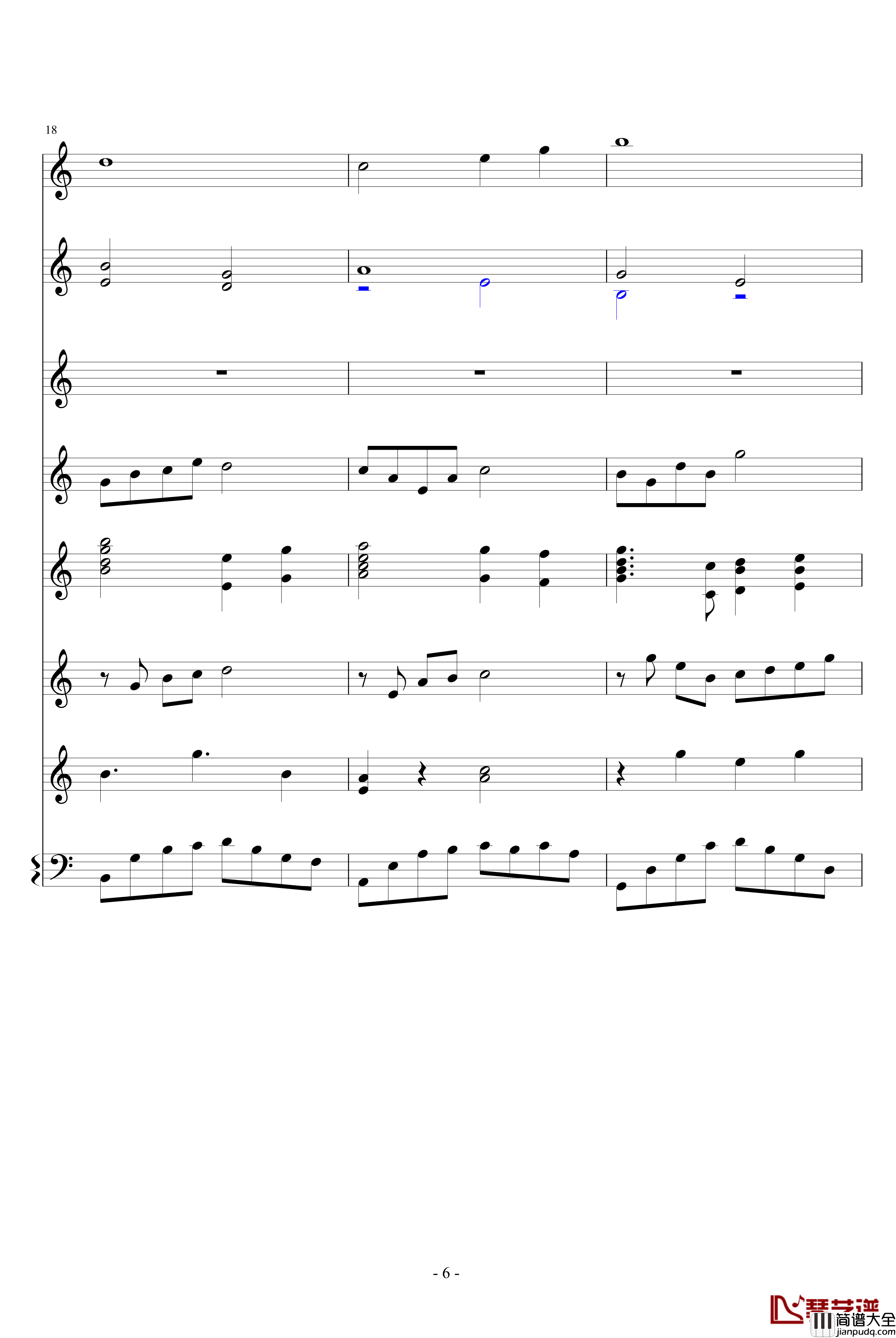 神佑天地钢琴谱_佐児聼樂