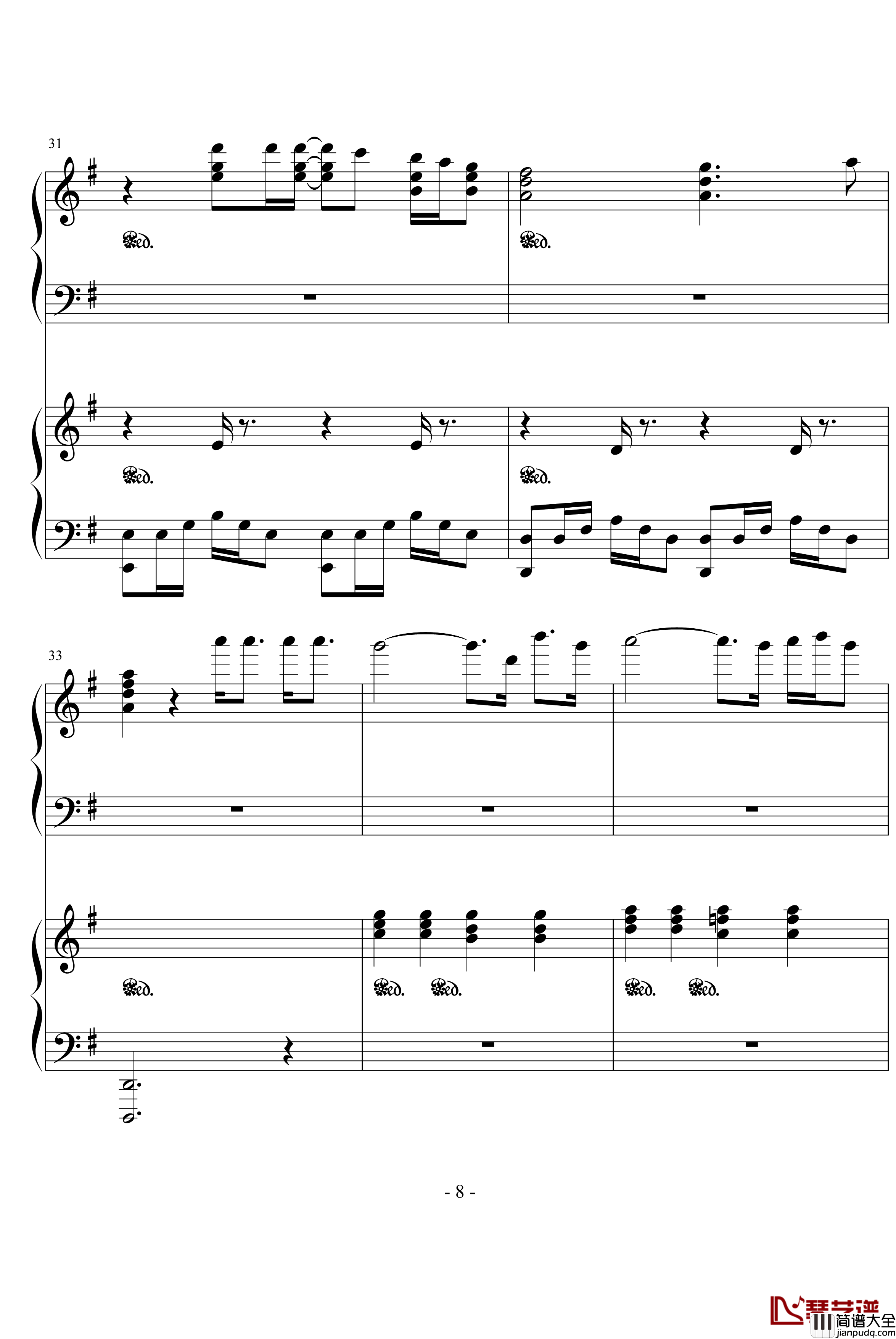 cry_ill_be_your_home钢琴谱_鬼泣_游戏