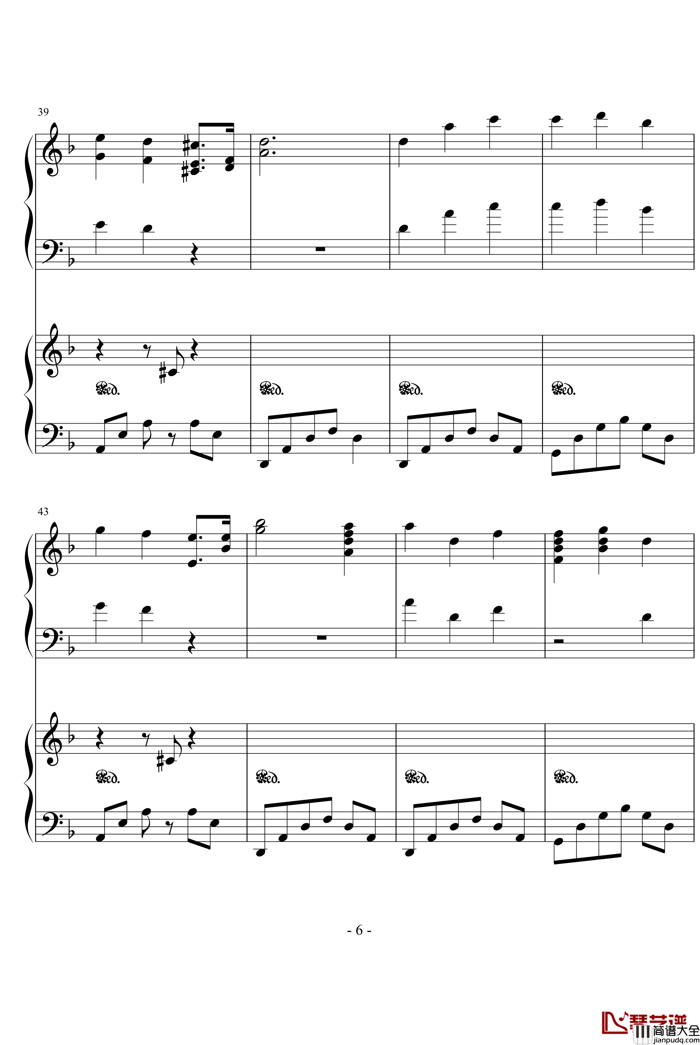 Trauer钢琴谱_动漫影视_冤罪