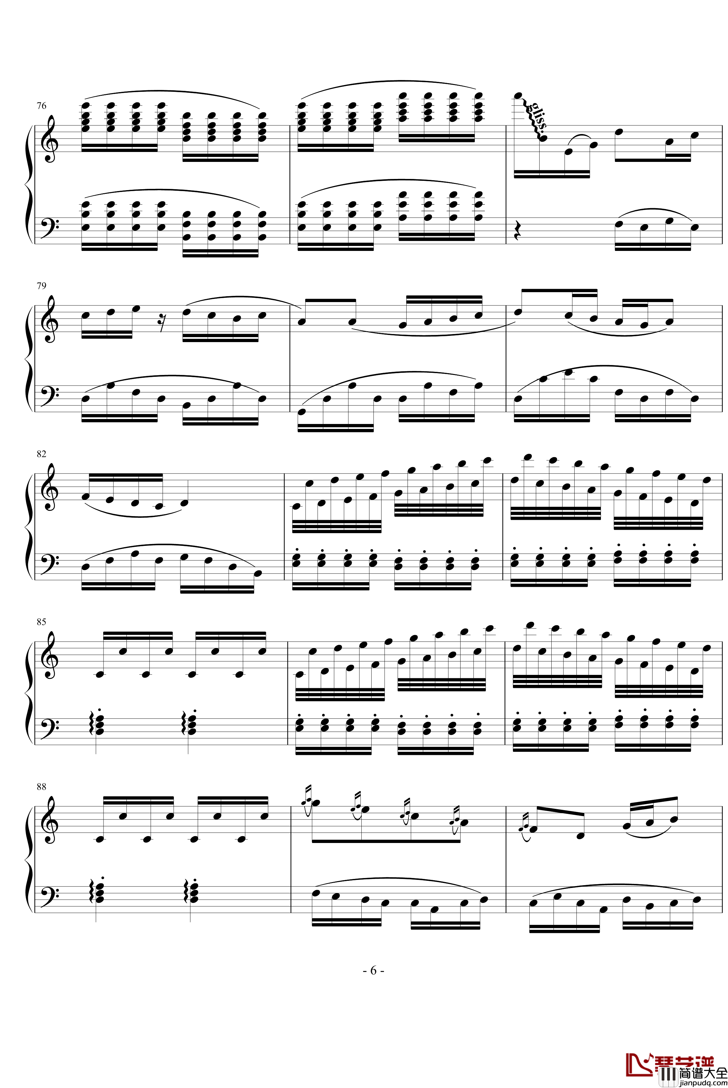 Recollection钢琴谱_米俊乐