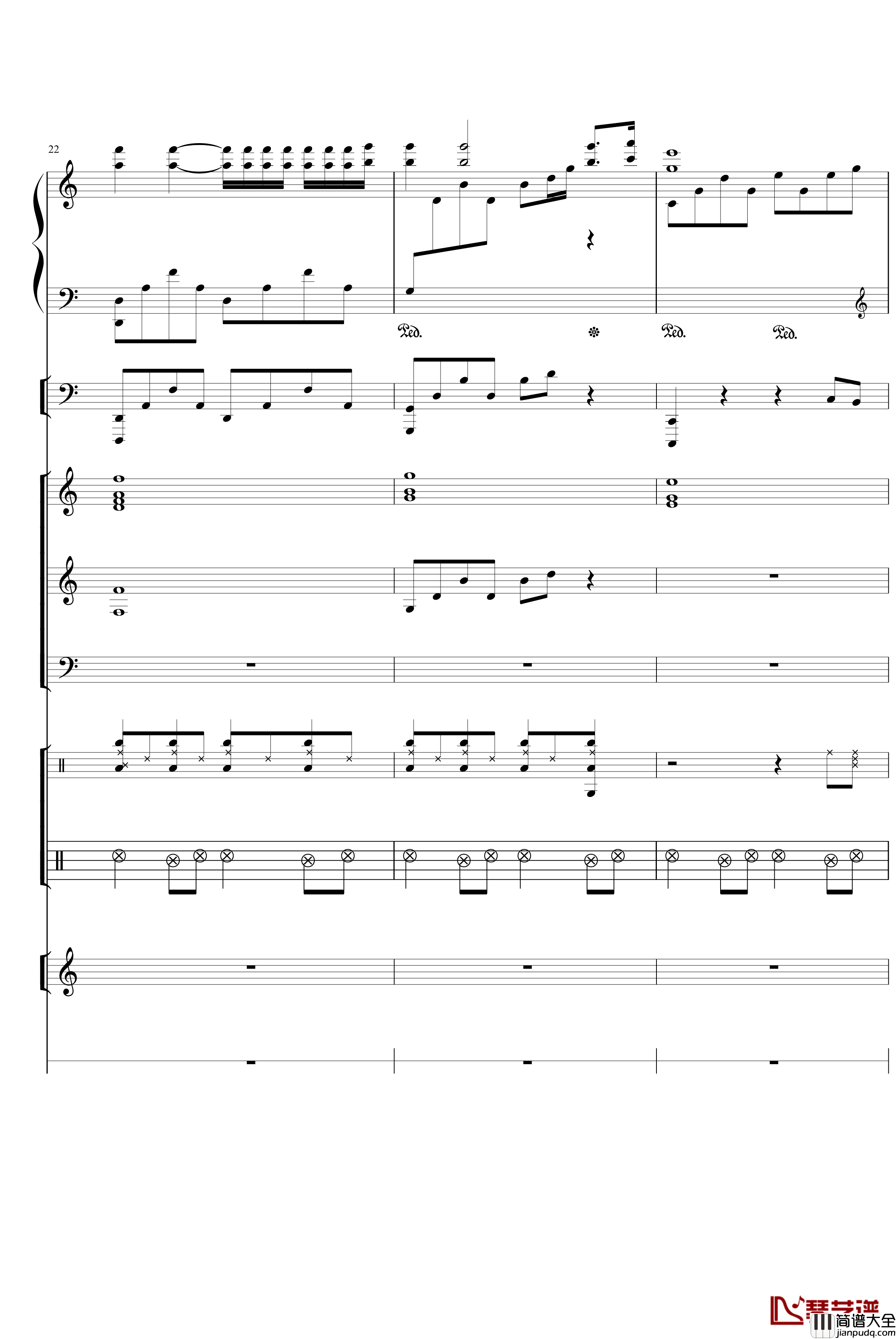 水边的阿狄丽娜钢琴谱_塞内维尔