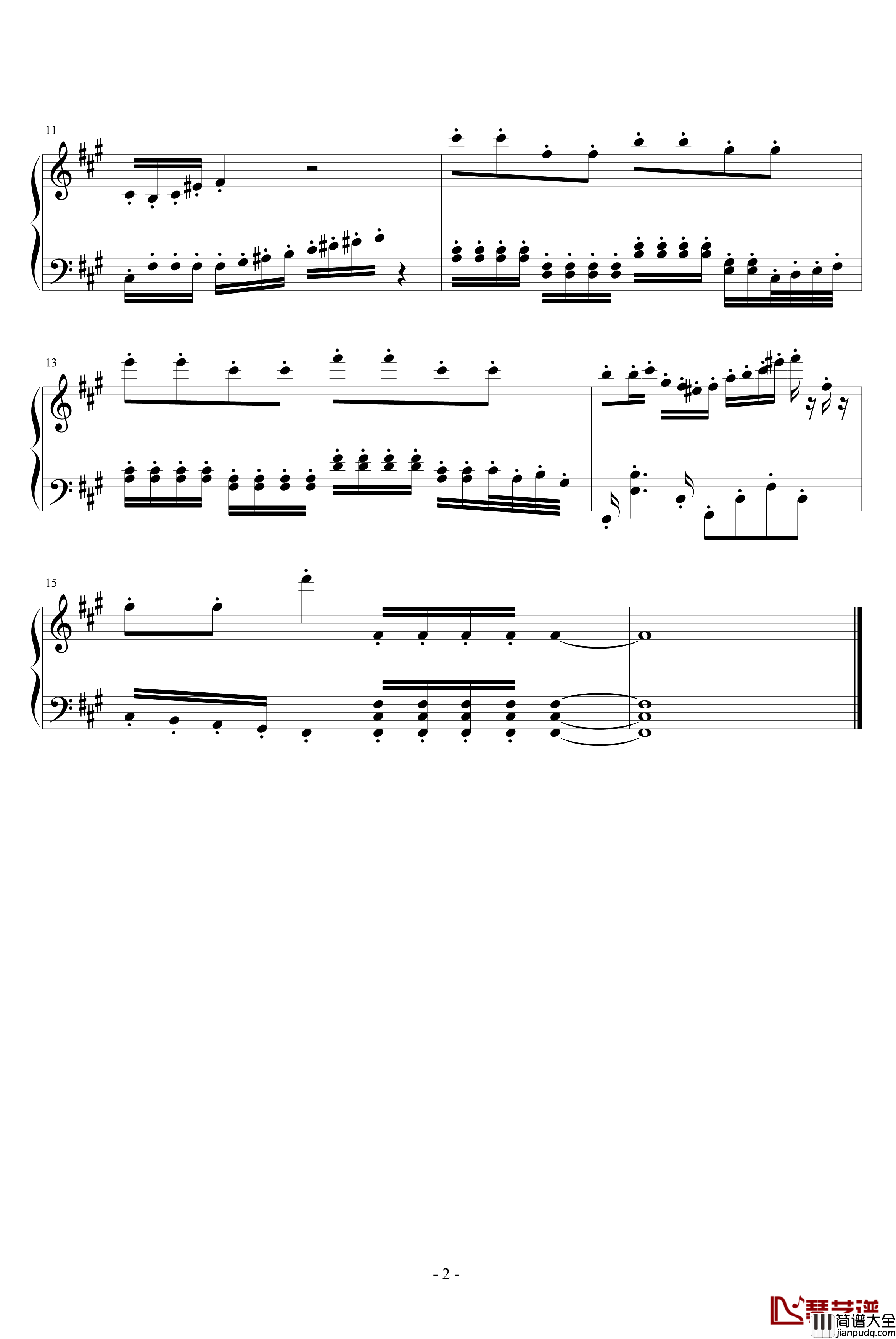 夜幕矮人舞钢琴谱_墨香随意