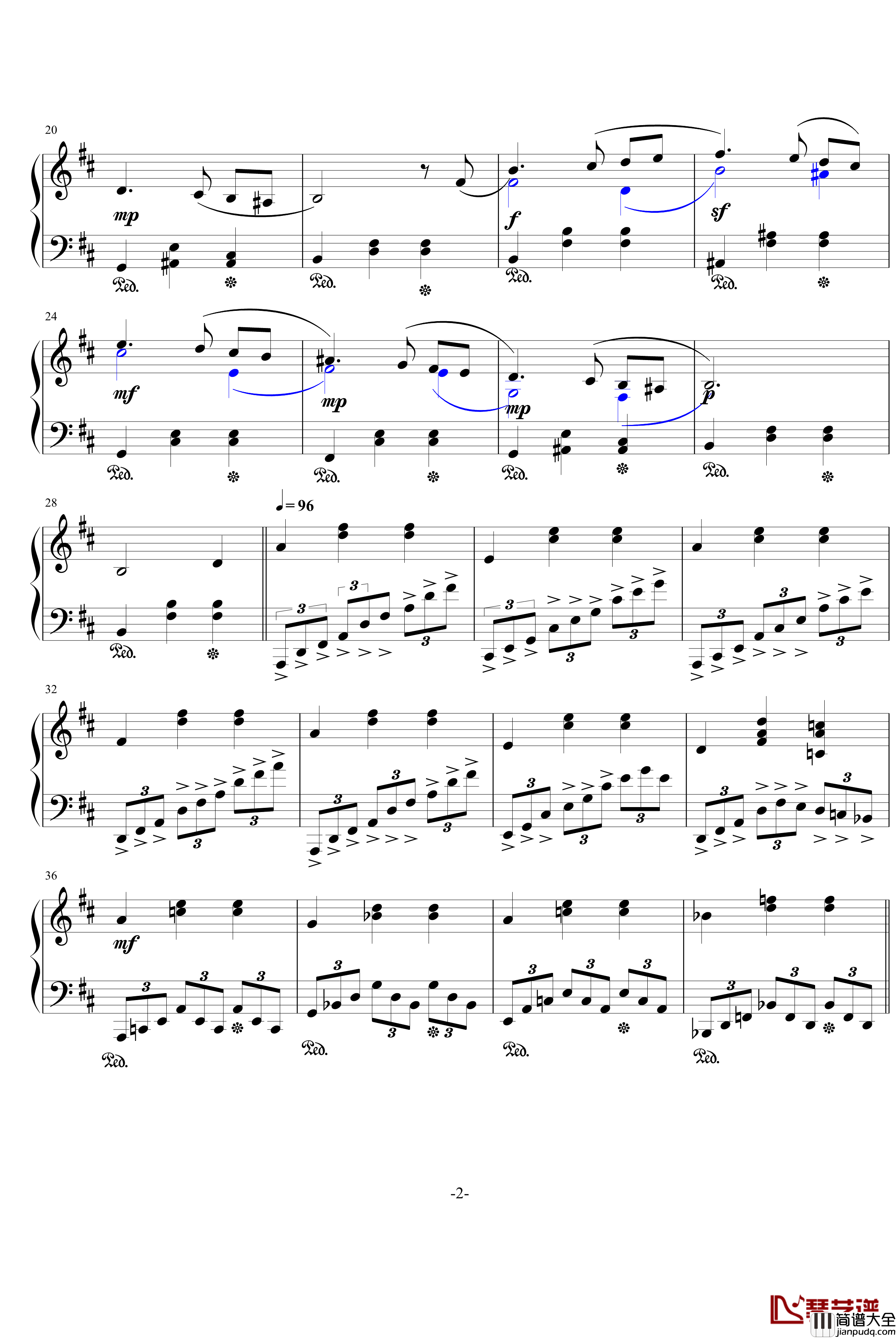 b小调圆舞曲重逢钢琴谱_AlexLiu