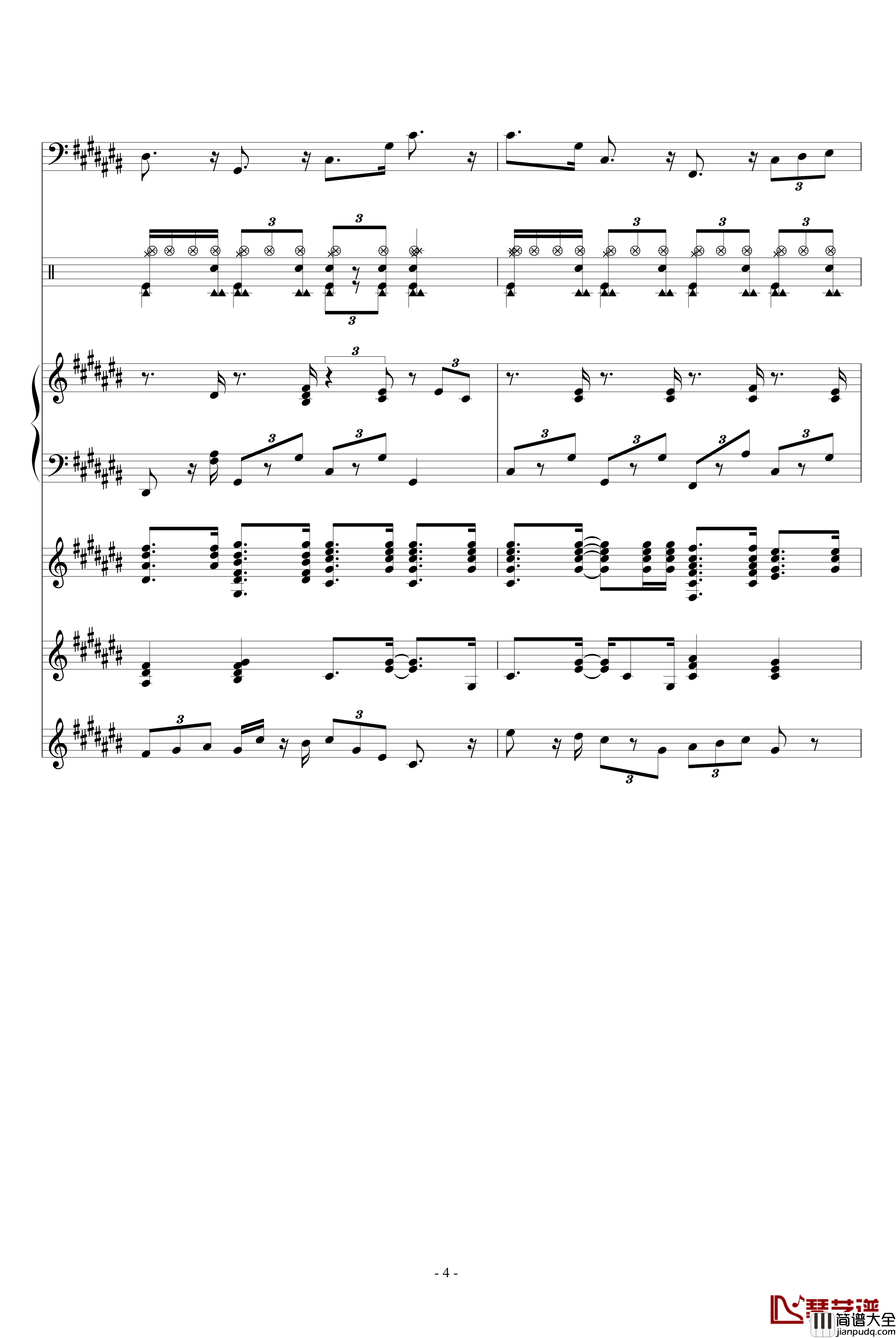 小插曲_陈宇喆_钢琴谱