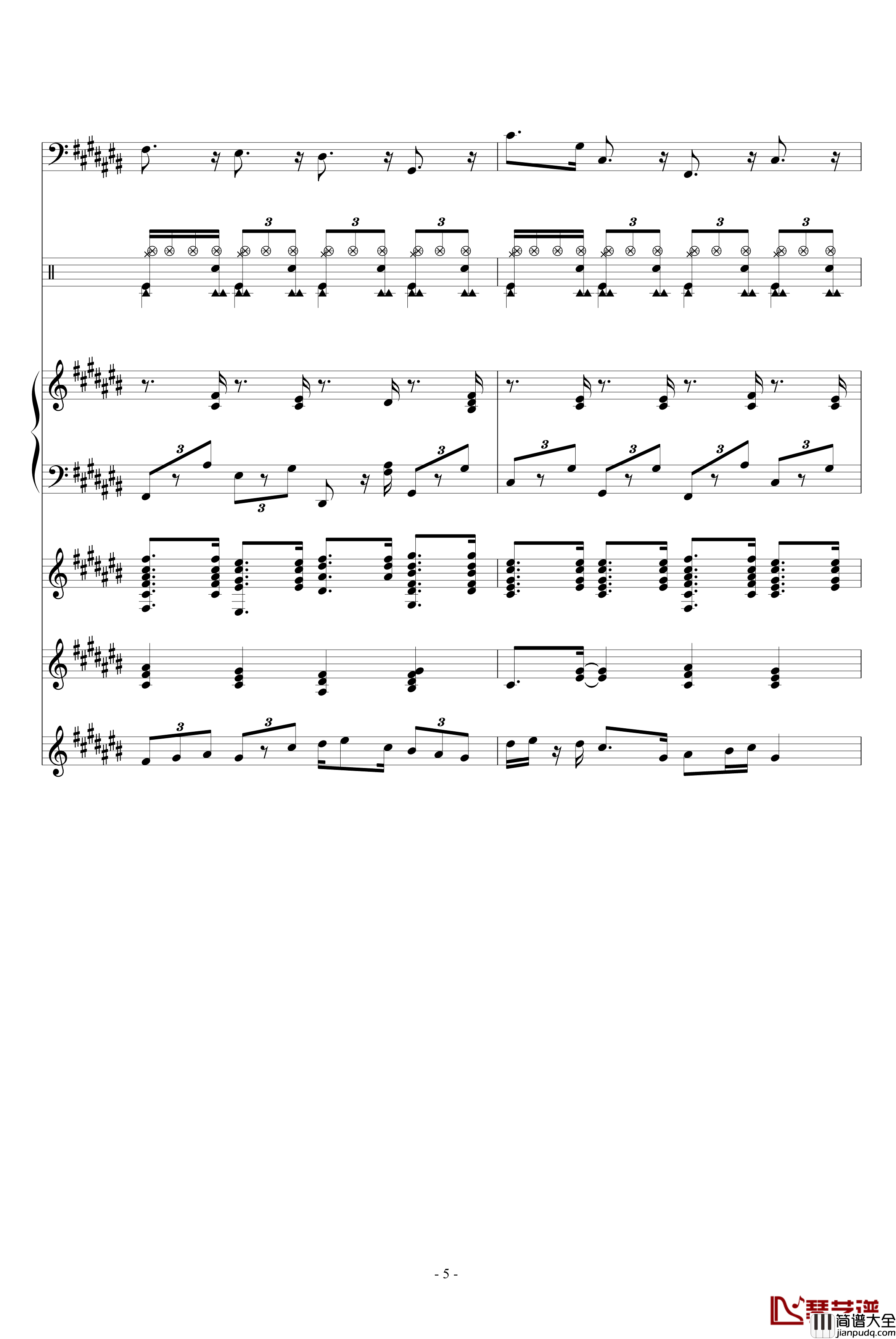 小插曲_陈宇喆_钢琴谱