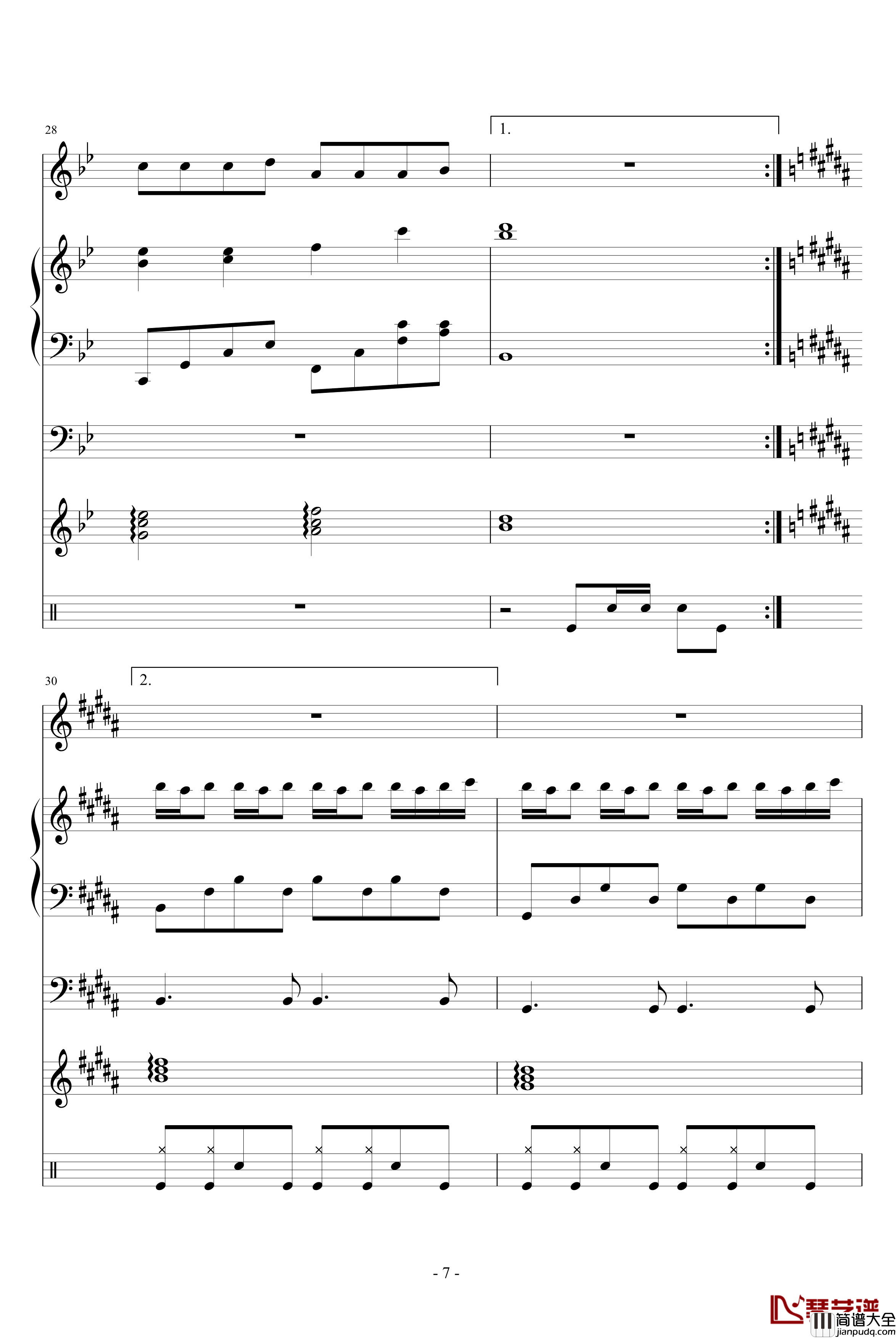 虽然离开钢琴谱_寄暂离虫钢的朋友_血腥残阳