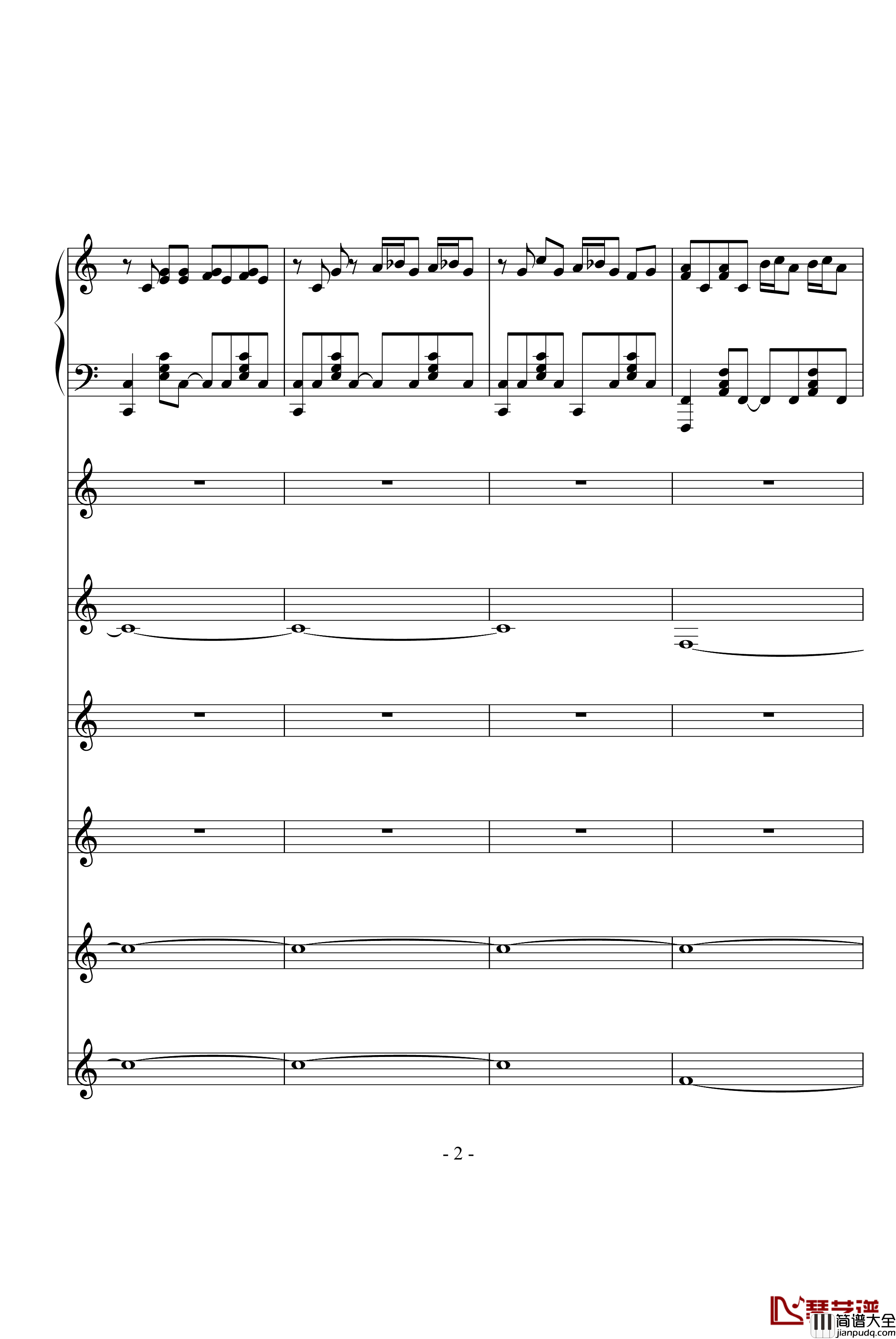 飙车进行曲钢琴谱_DB