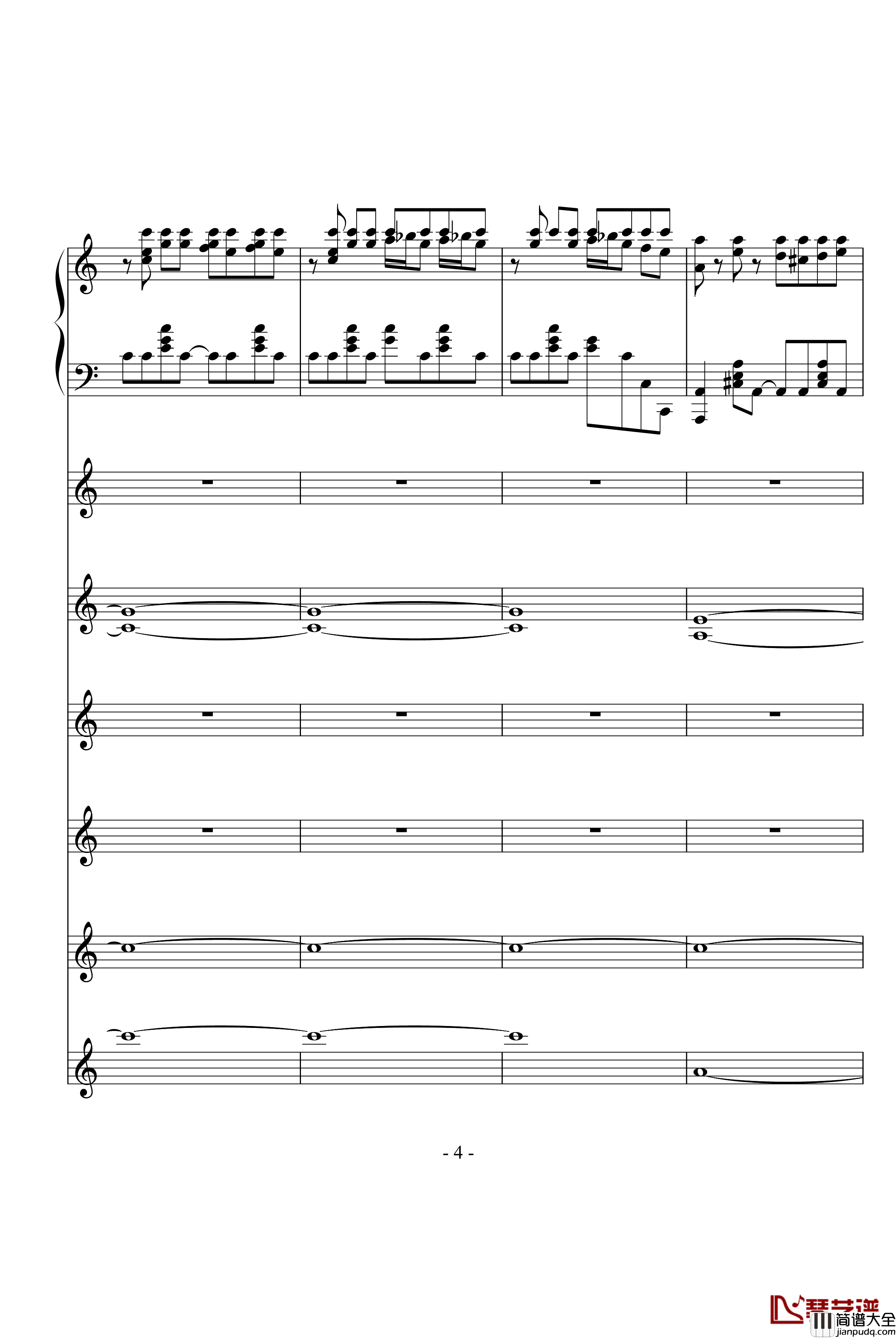 飙车进行曲钢琴谱_DB