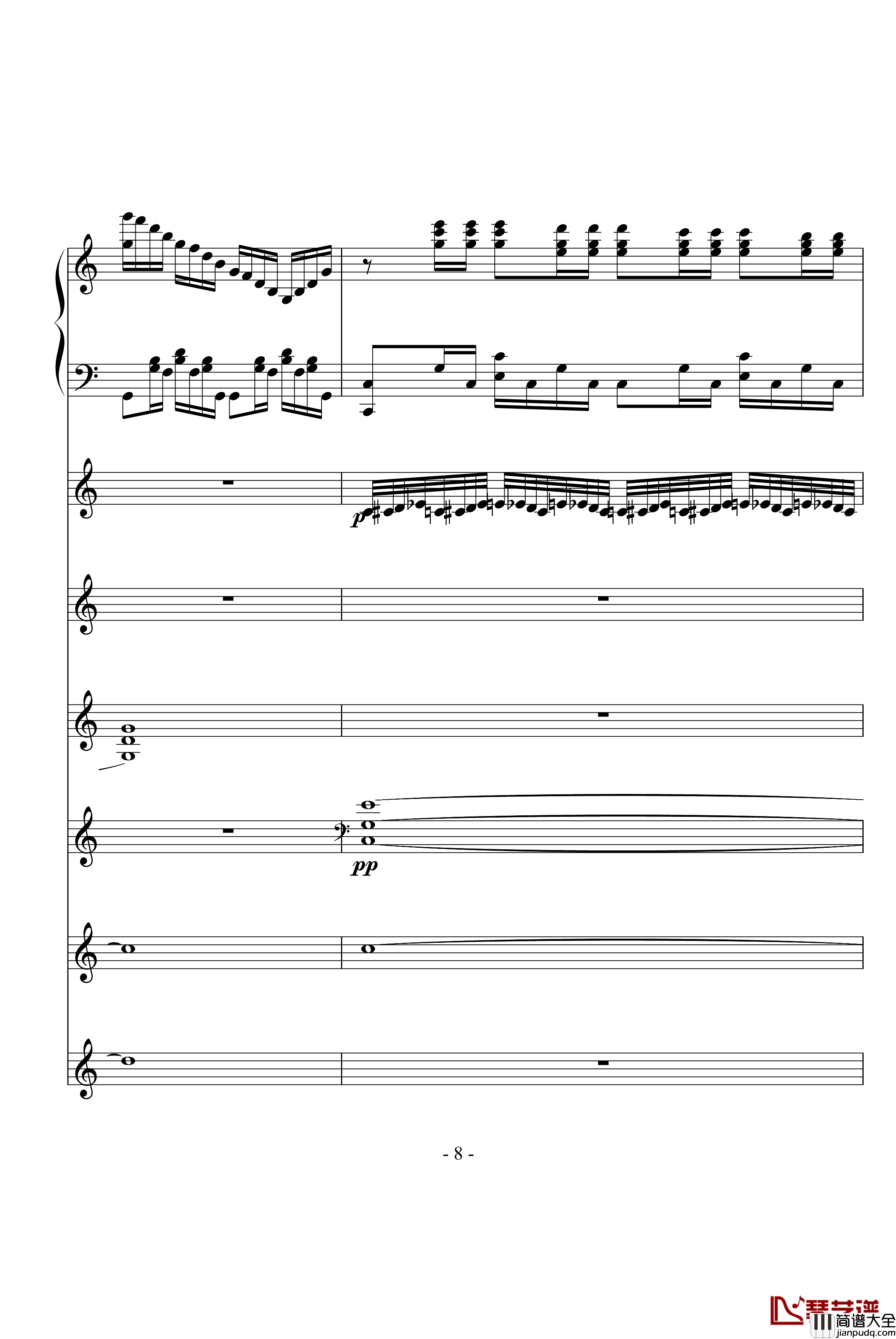 飙车进行曲钢琴谱_DB