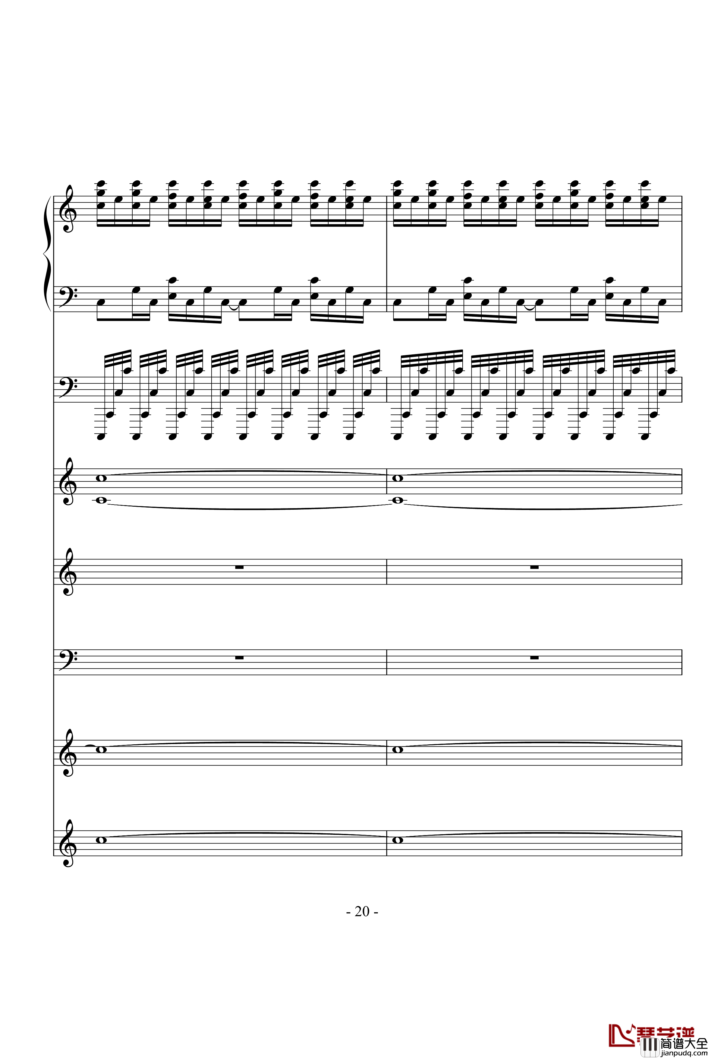 飙车进行曲钢琴谱_DB