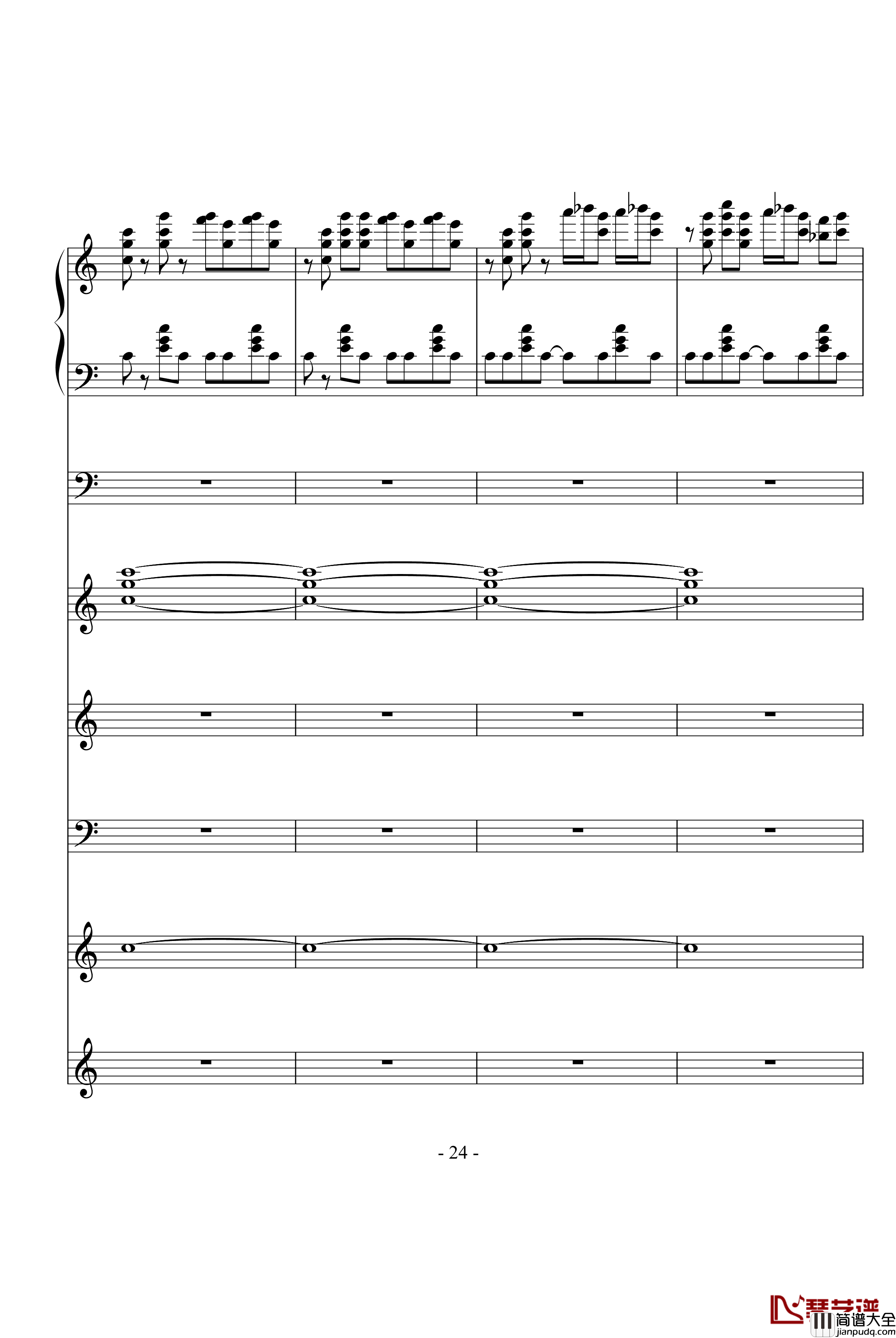 飙车进行曲钢琴谱_DB