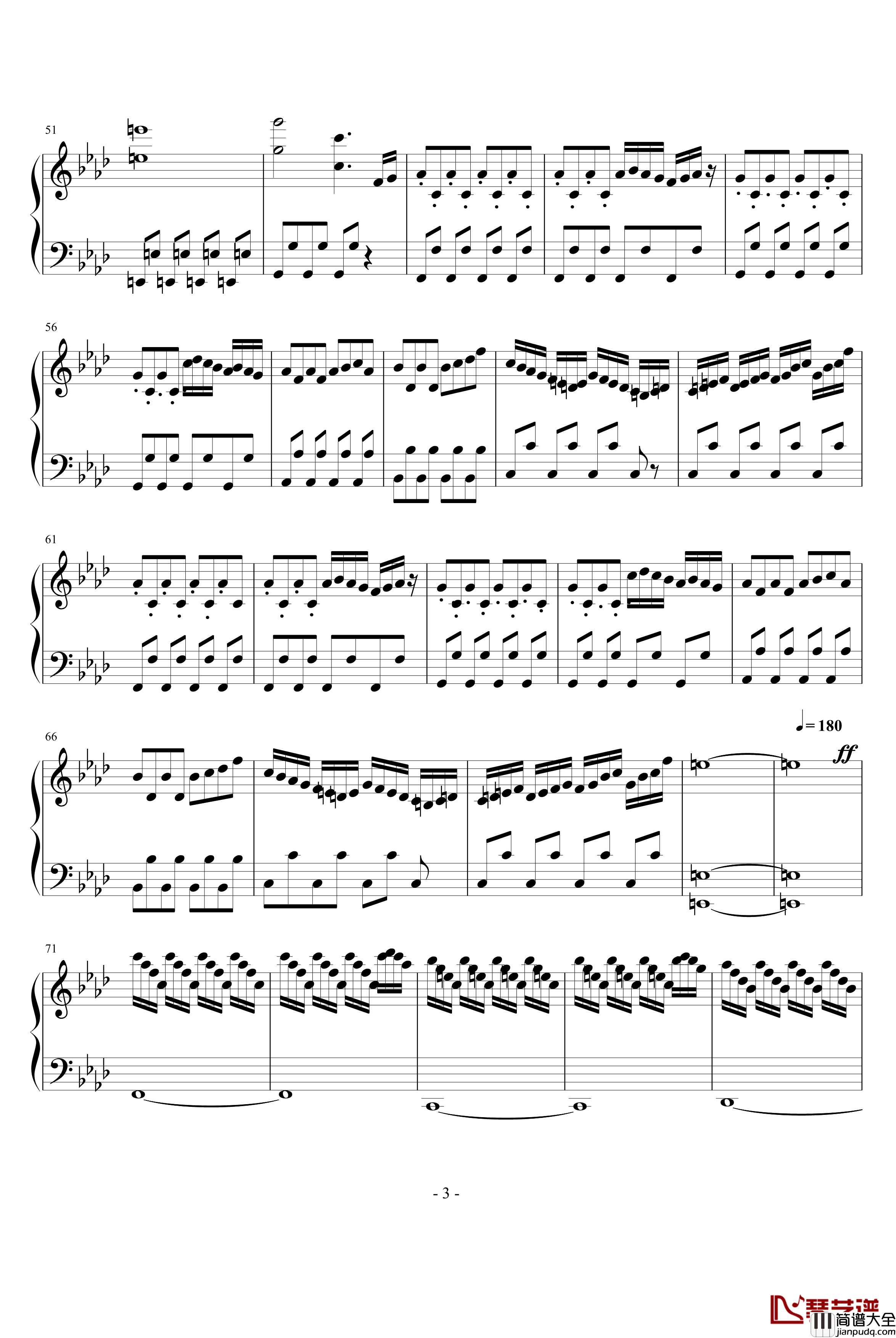 赤信号钢琴谱_游戏