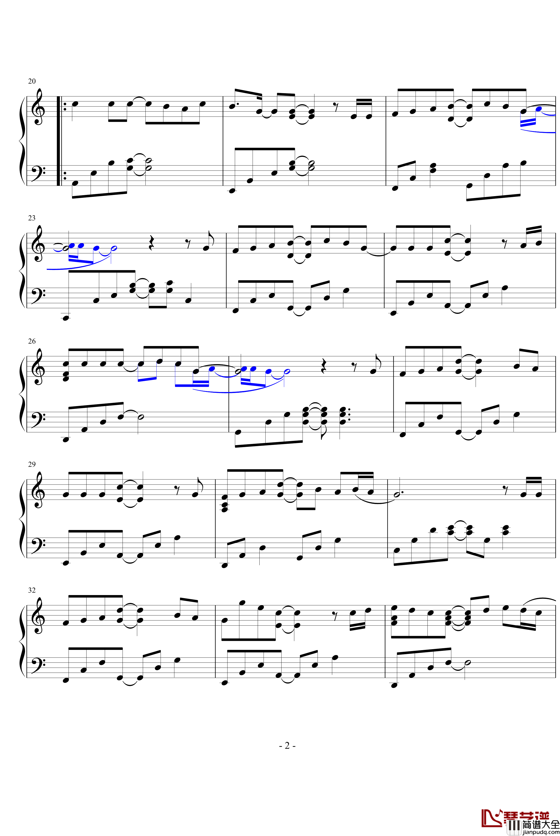 stand_by_me_韩日剧_钢琴谱